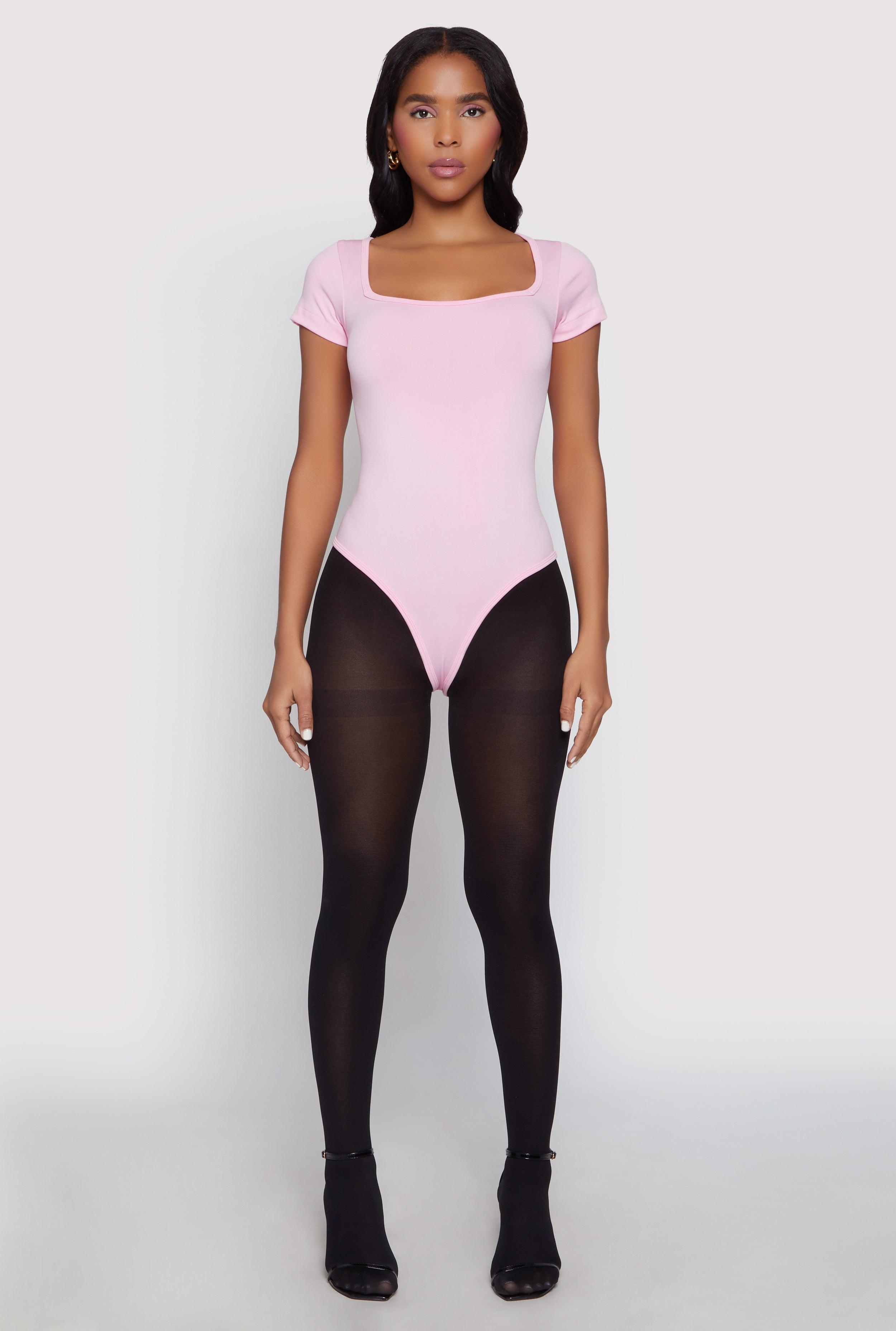 Womens Square Neck Seamless Bodysuit Product Image