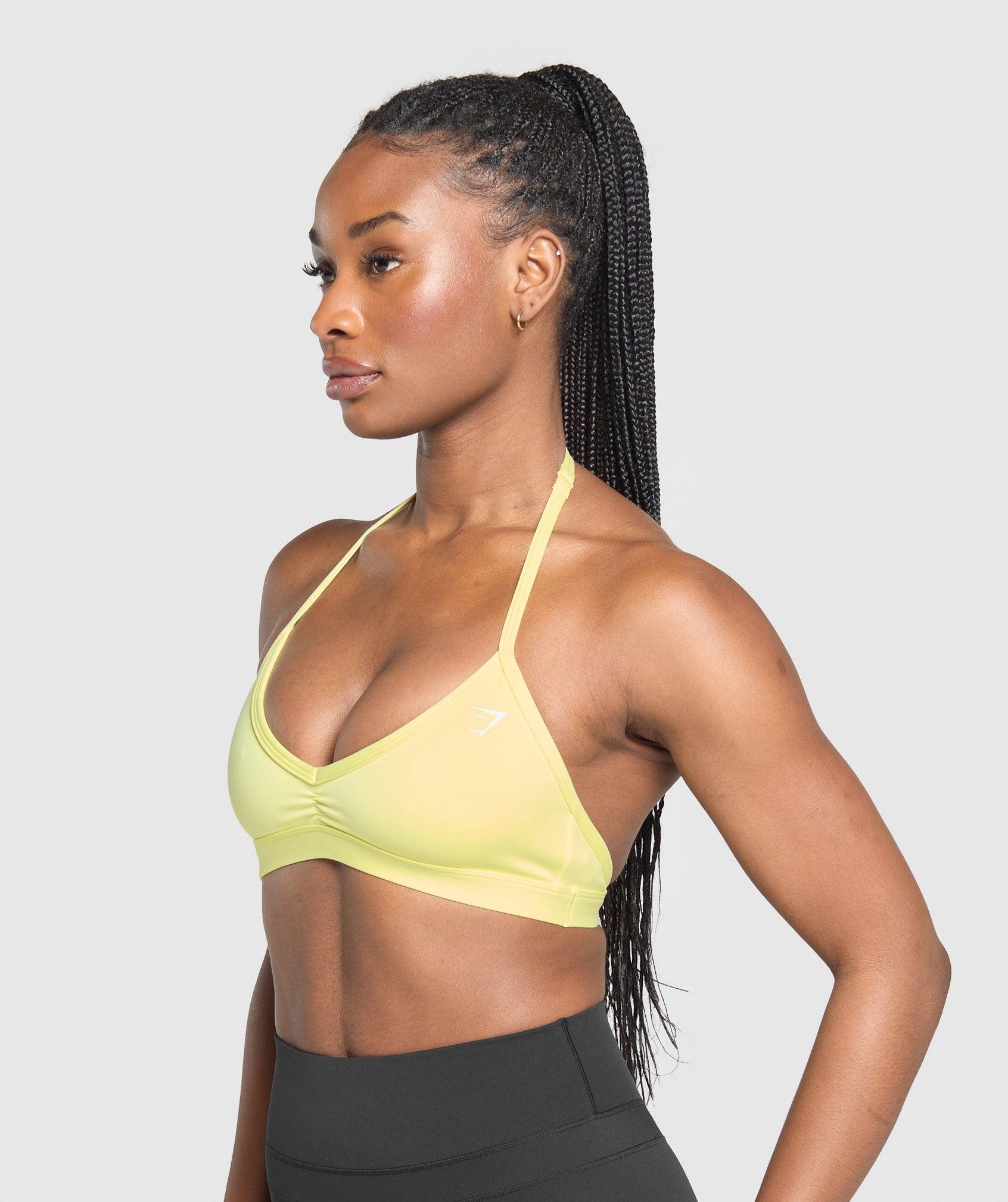 Minimal Halterneck Sports Bra Product Image