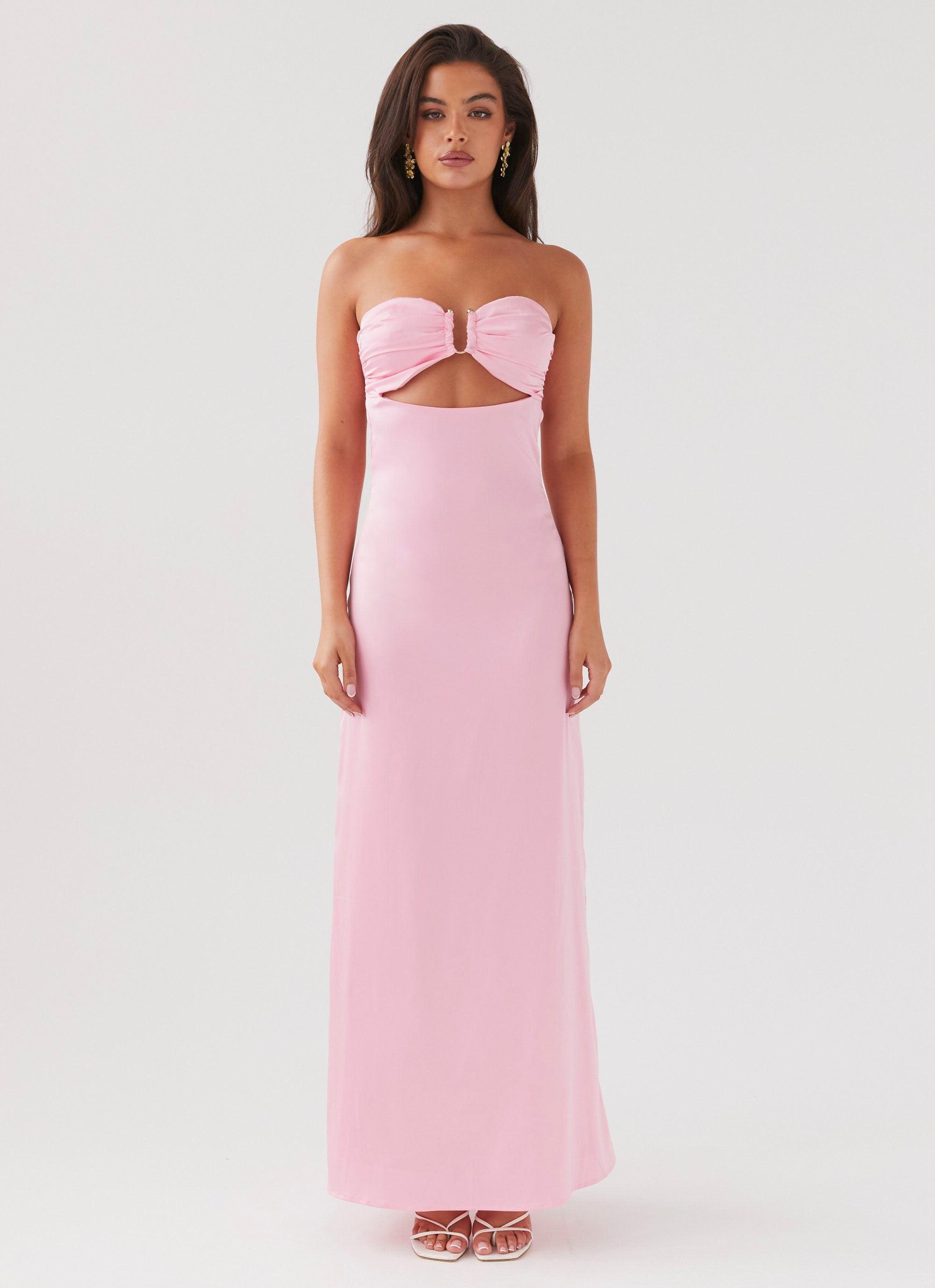 Tropicana Satin Maxi Dress - Candy Product Image