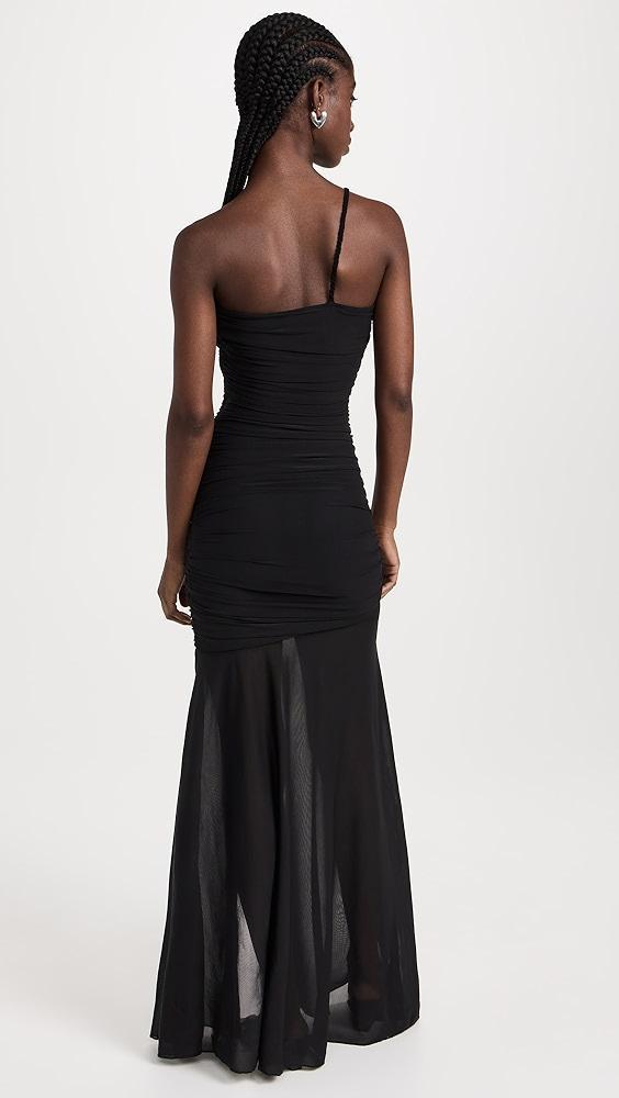 ROCOCO SAND Adele Black Power Mesh Long Dress | Shopbop Product Image