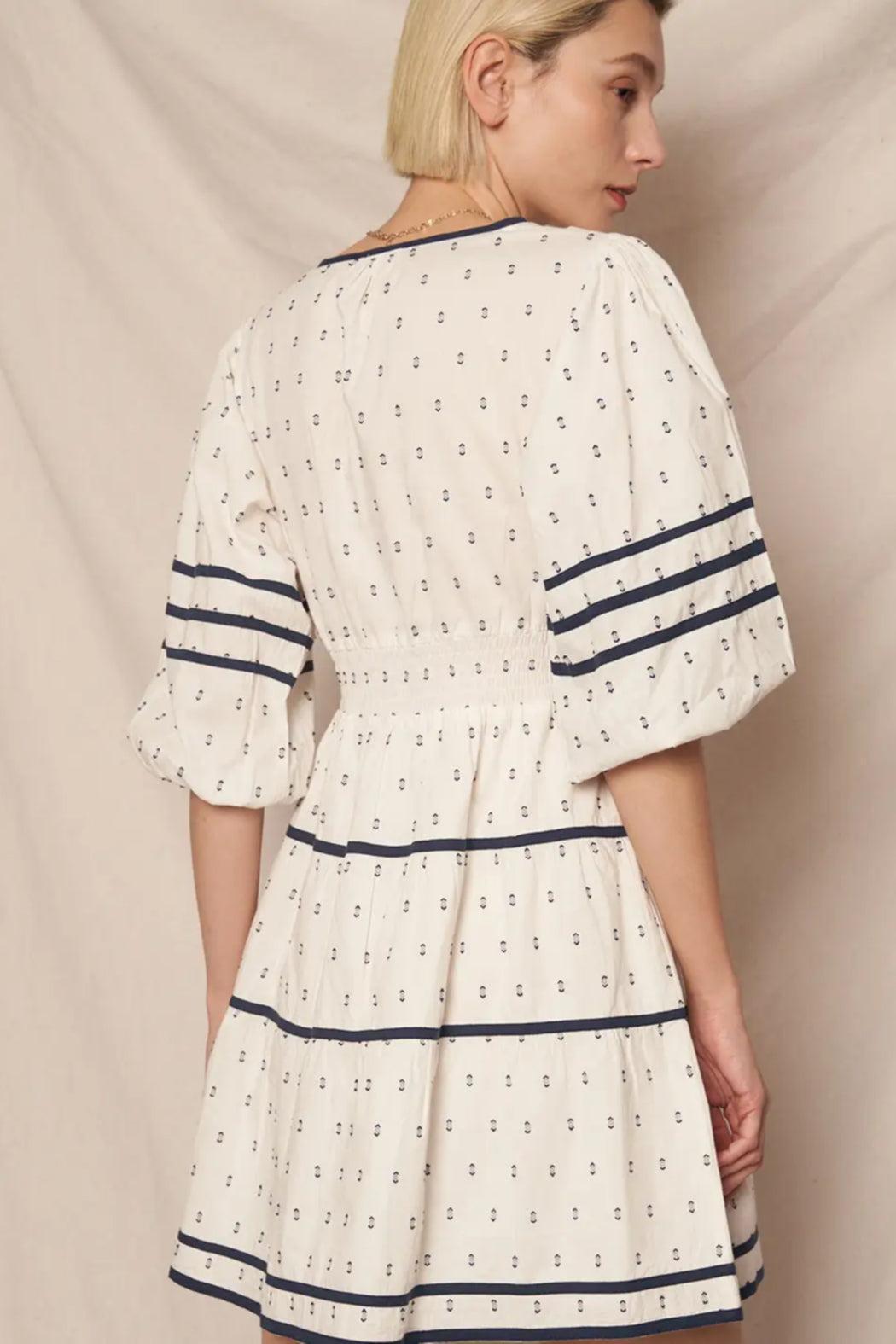 V-Neck Tiered MiniDress Product Image