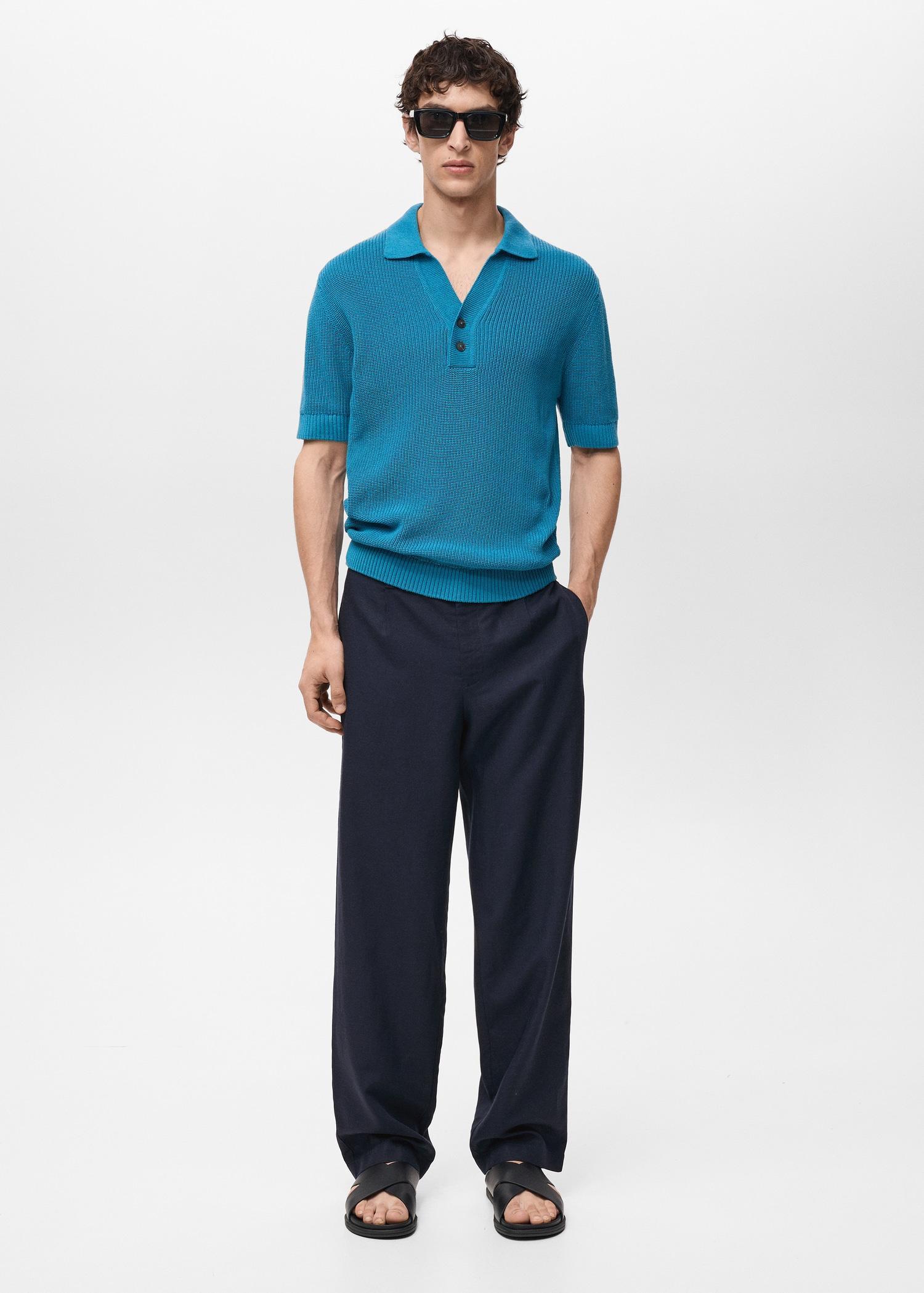 Linen lyocell regular-fit pants - Men | MANGO USA Product Image