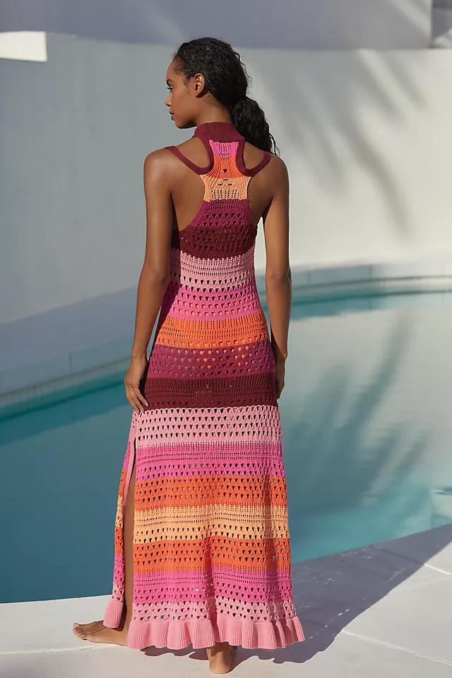 By Anthropologie Crochet Halter Cover-Up Dress Product Image