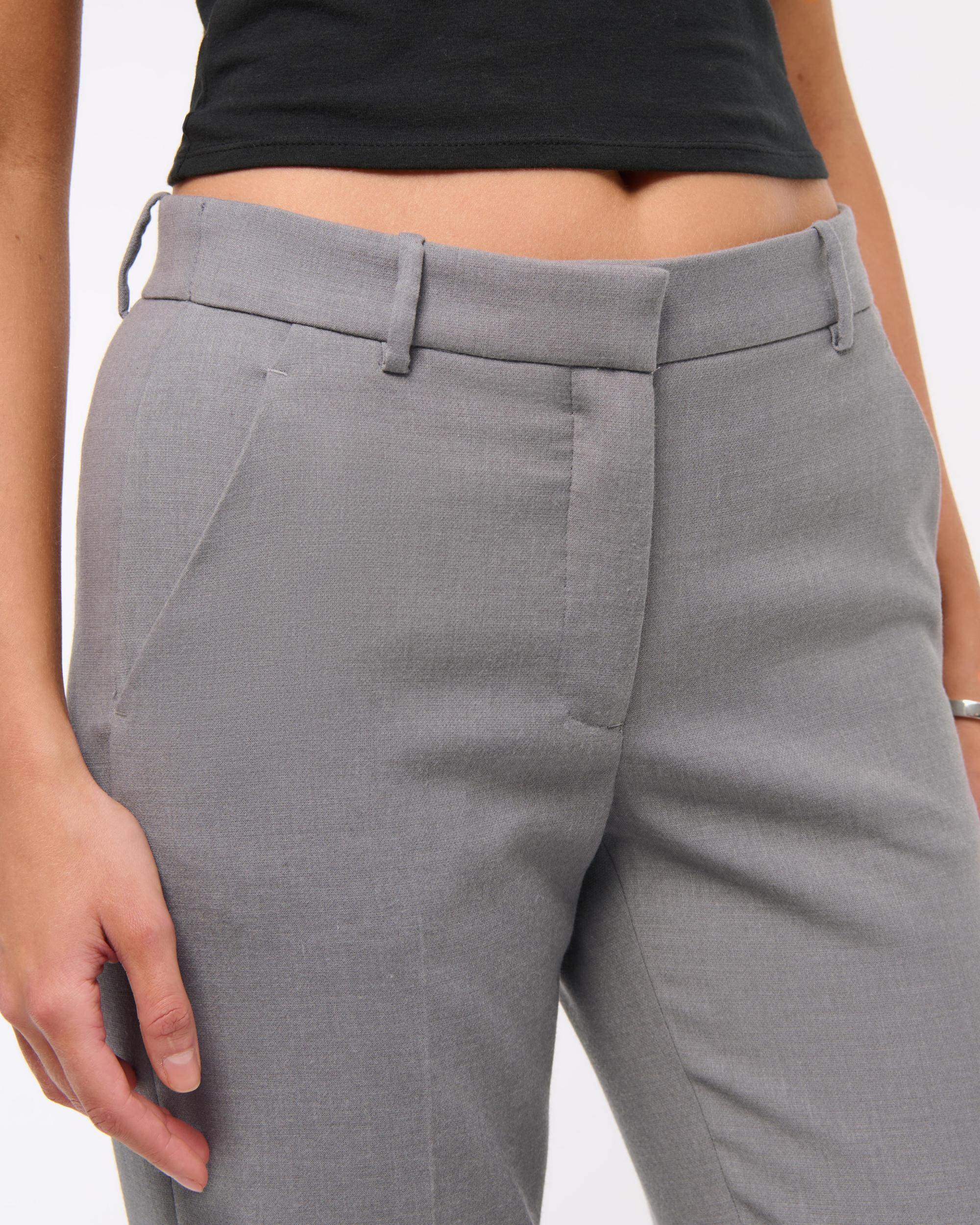 Low Rise Tailored Straight Pant Product Image