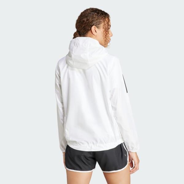 adidas Own The Run Jacket White M Womens Product Image