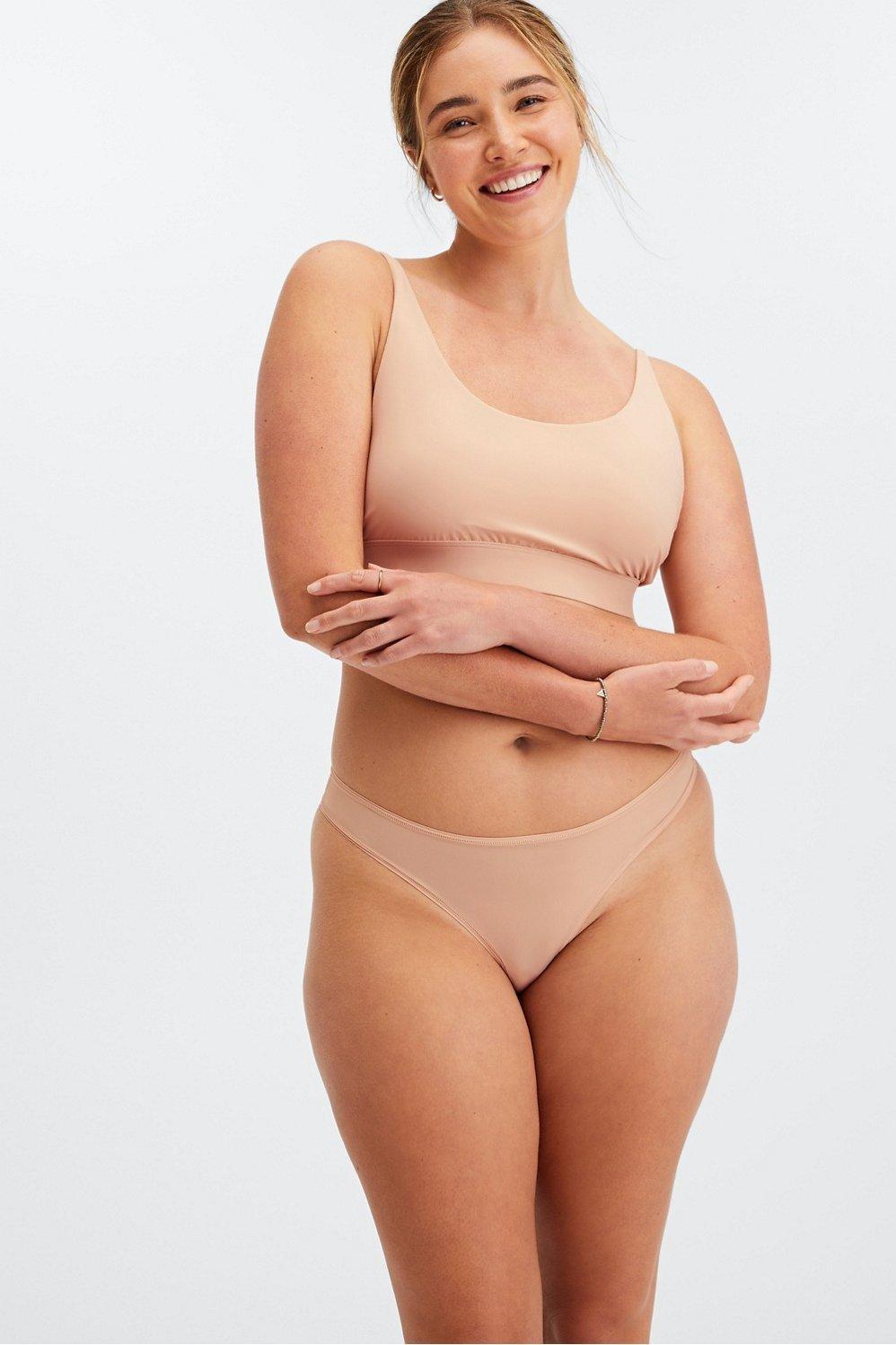 Fabletics Fine Touch Thong Womens Oak Size S Product Image