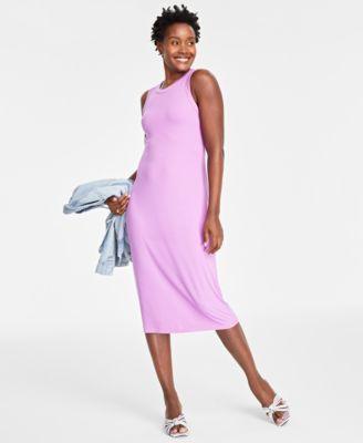 On 34th Womens Rib-Knit Midi Tank Dress, Created for Macys Product Image