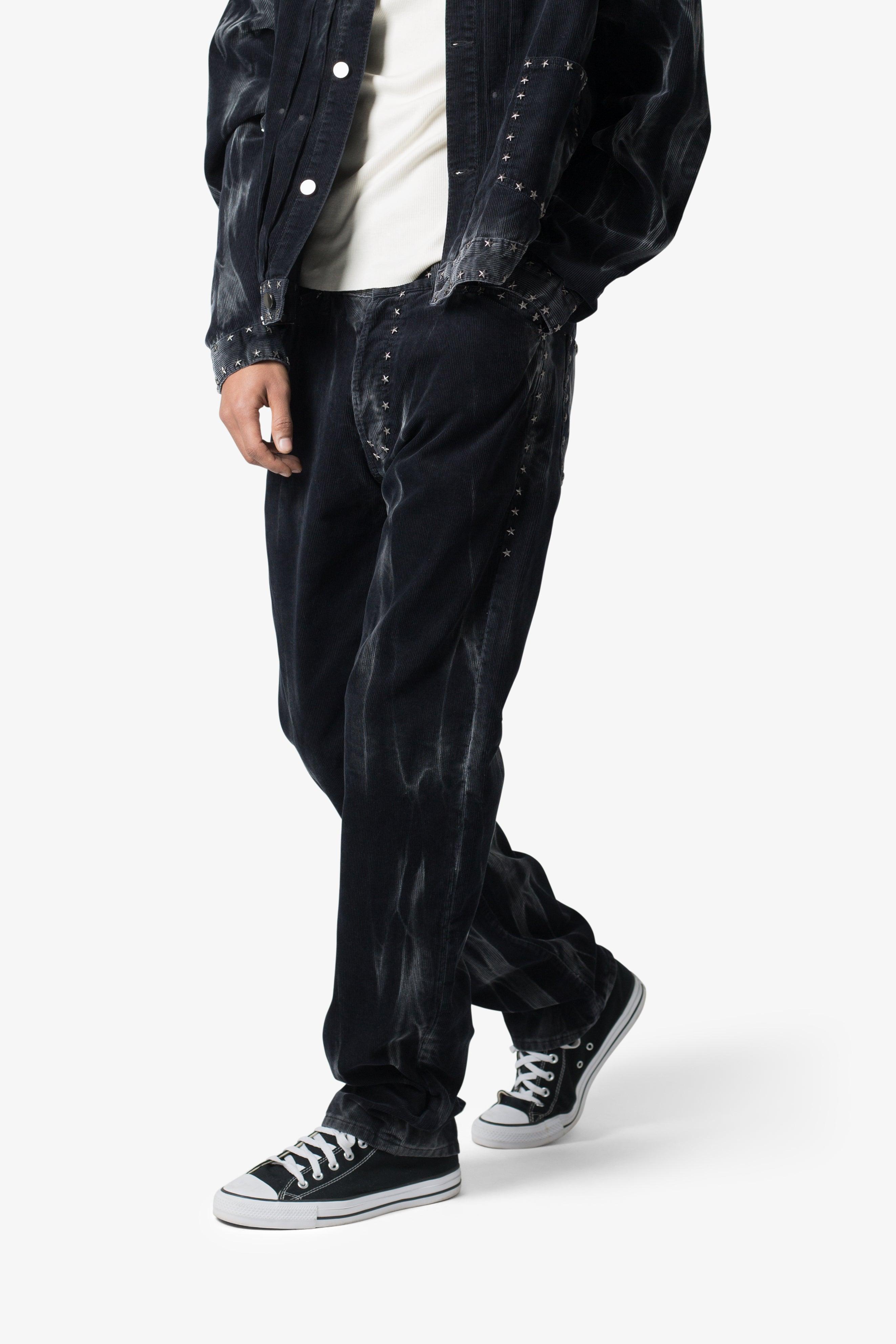 Star Studded Pants - Washed Black Product Image