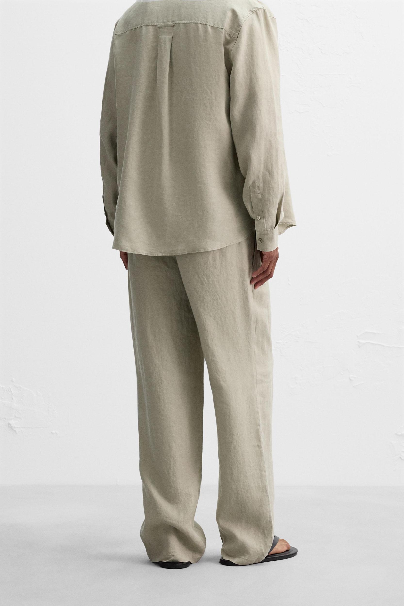 LINEN PANTS IN 100% LINEN Product Image