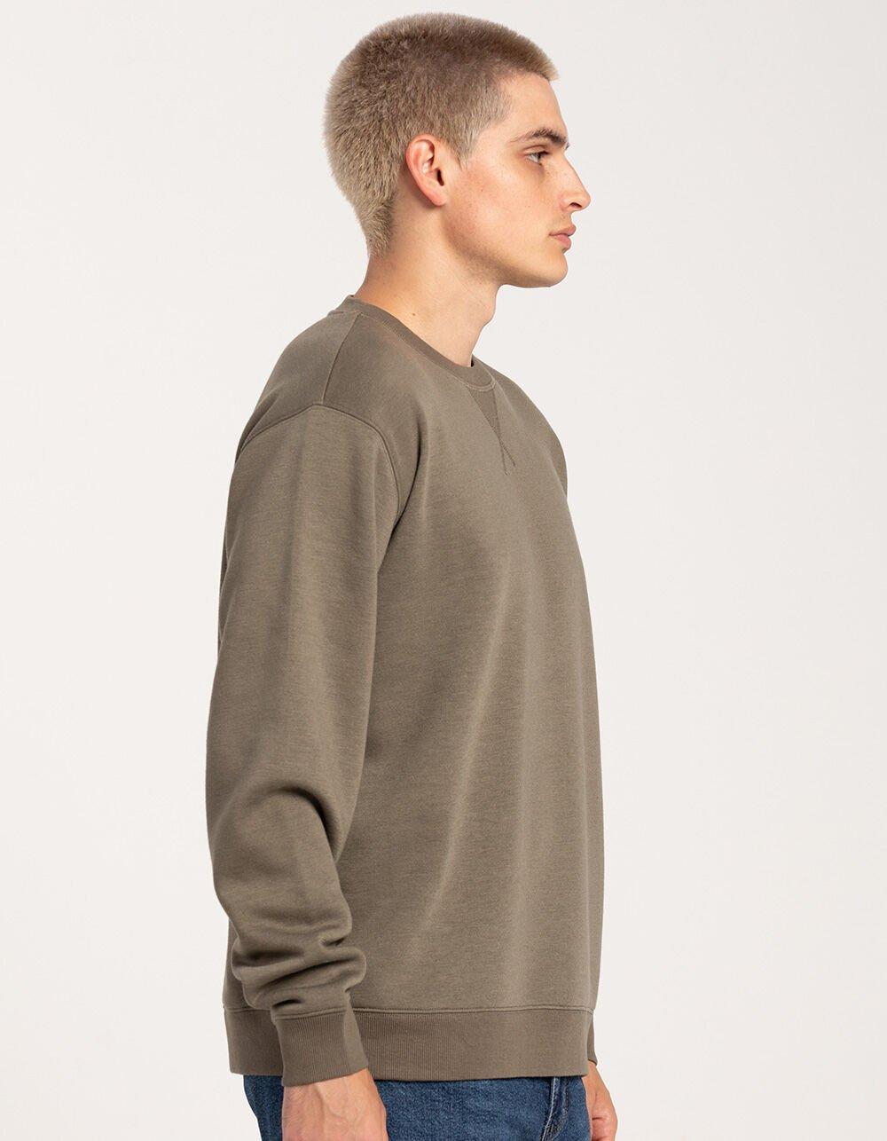 RSQ Mens Solid Crewneck Fleece Sweatshirt Product Image