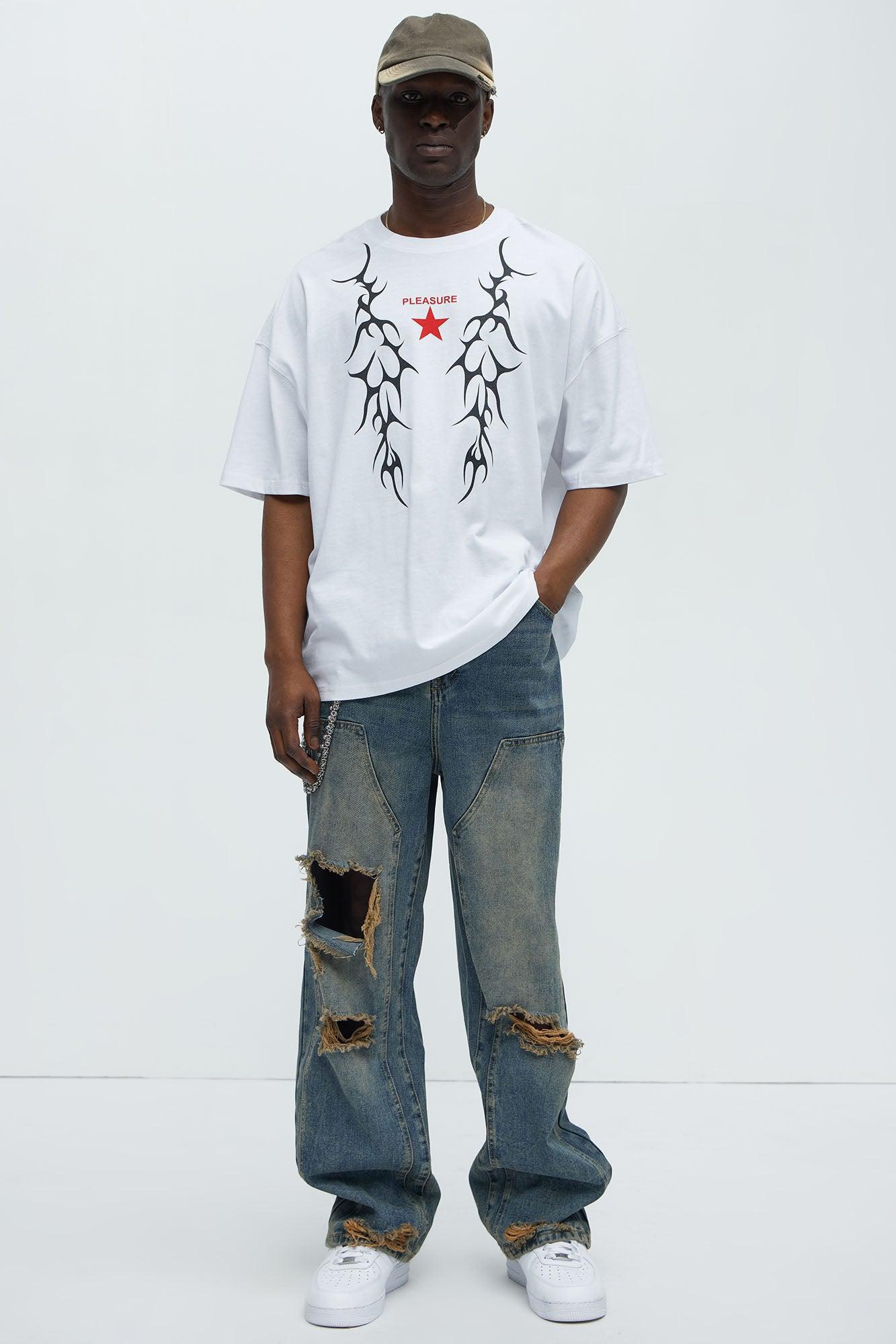 Pleasure Architecture Oversized Short Sleeve Tee - White Product Image