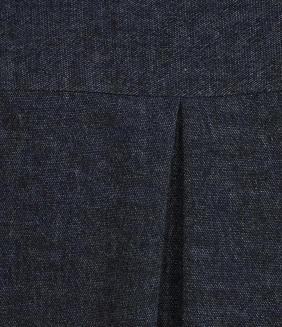 Jude Connally Hadley Stretch Knit Denim Point Collar Long Sleeve Tunic Product Image