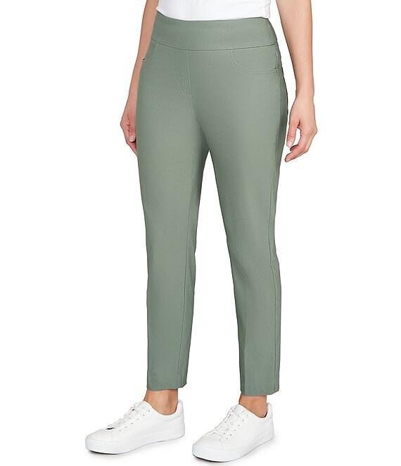Ruby Rd. Silk Tech Straight Leg Pull-On Ankle Pants Product Image