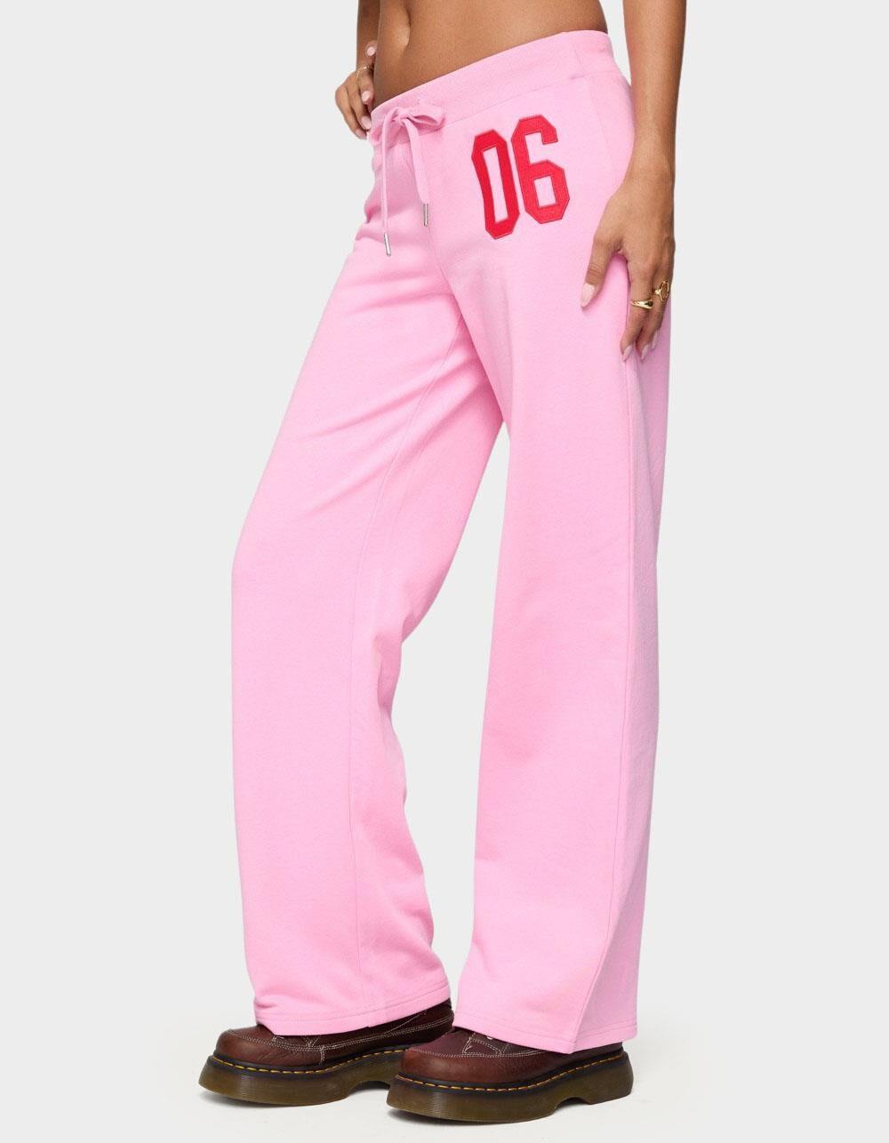 EDIKTED 06 Sweatpants - PINK Product Image