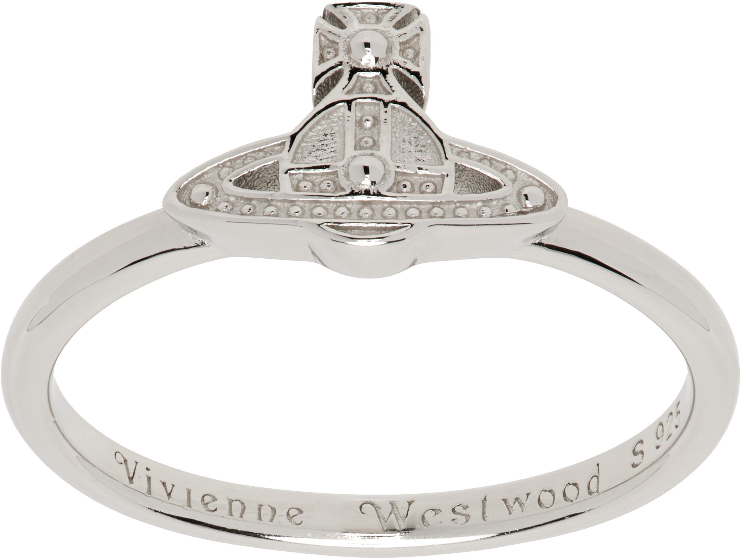 VIVIENNE WESTWOOD Silver Oslo Ring In Ss22-p019 Product Image