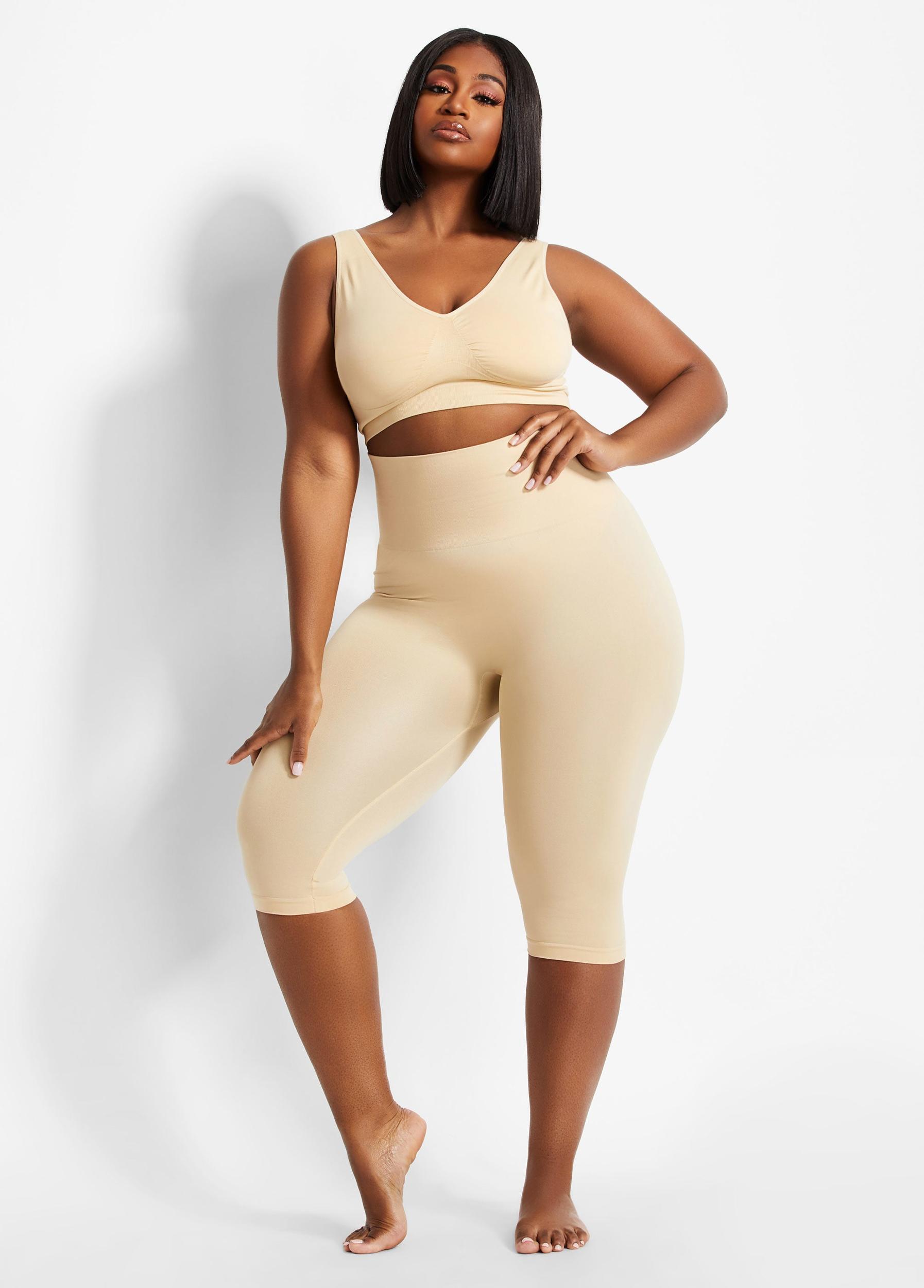 Plus Size Medium Control Shaping Capri Ashley Stewart Product Image