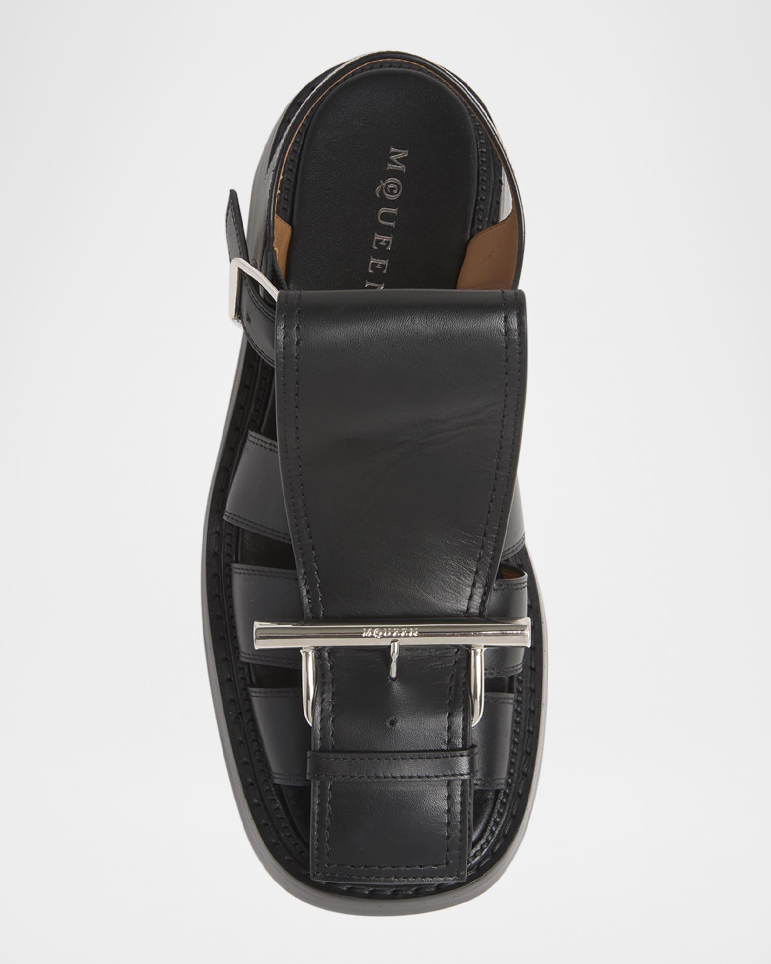 Men's T-Bar Leather Fisherman Sandals Product Image