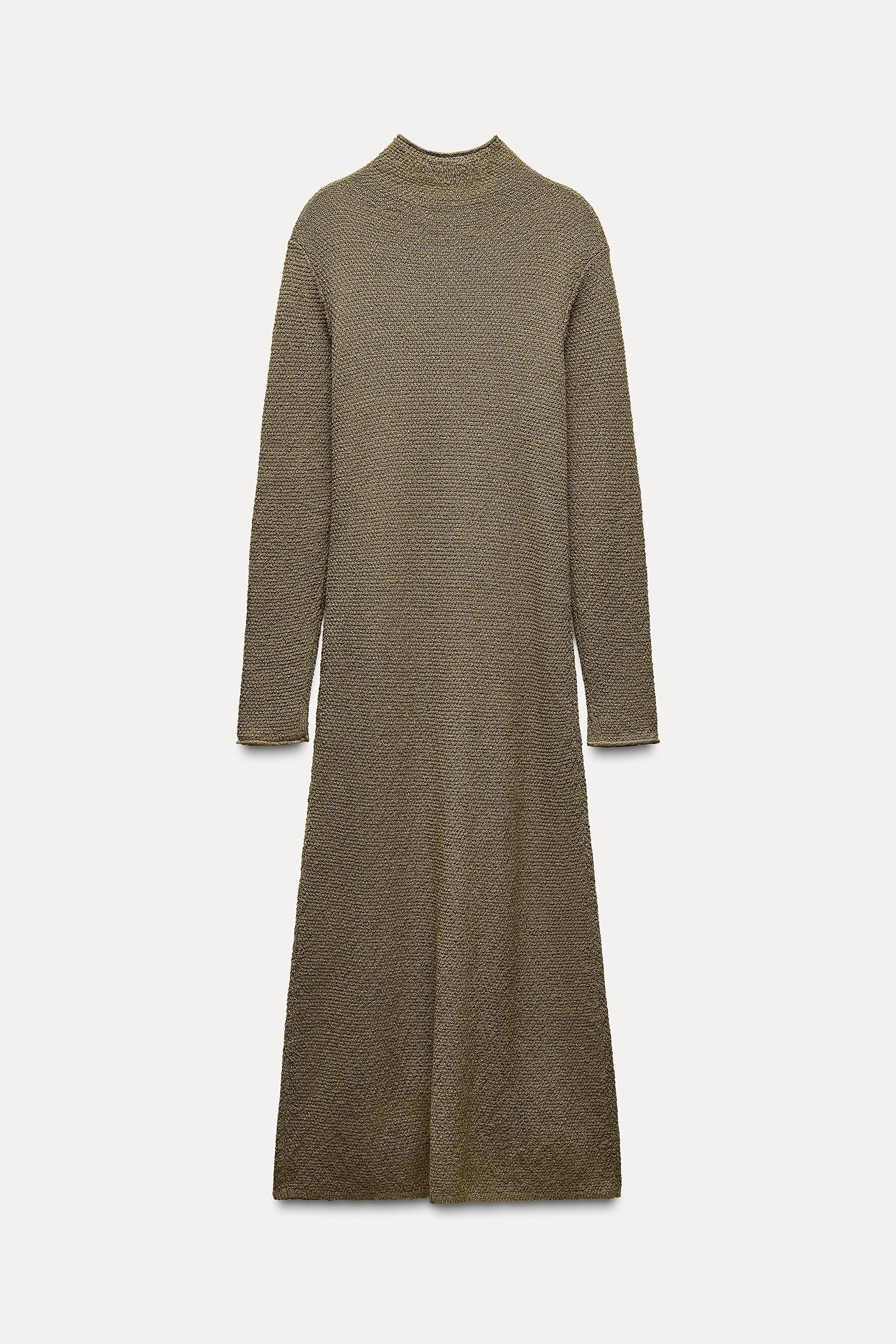 MOCK NECK KNIT DRESS Product Image