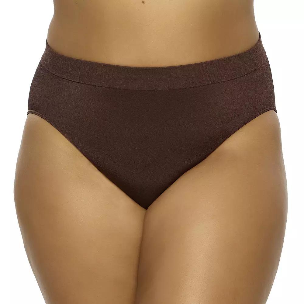 Plus Size Paramour by Felina Body Smooth Hi-Cut Brief Panty 645128, Women's, Size: Large, Cameo Pink Cmr Product Image