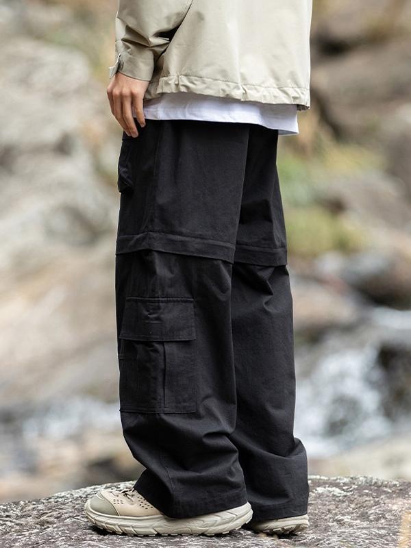 Men's Multi Pocket Splice Cargo Pants Product Image