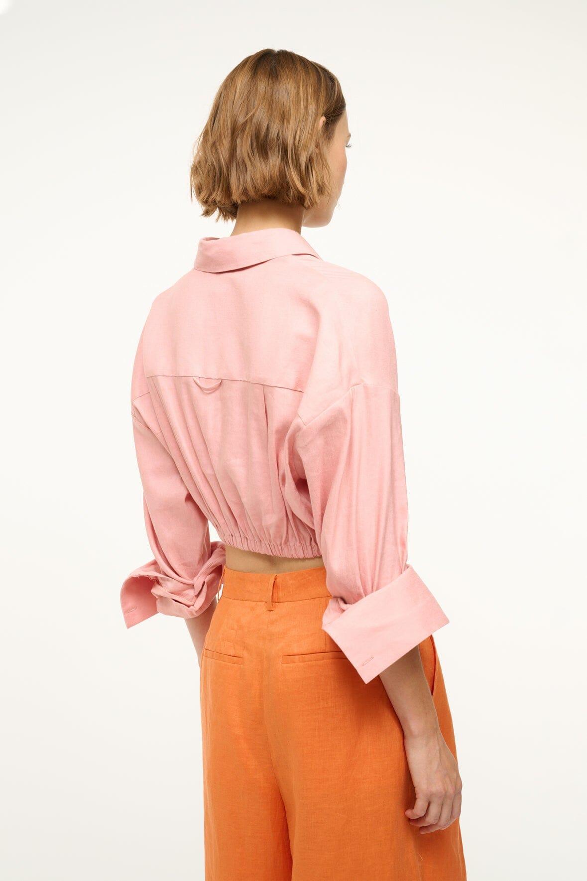 LISA LINEN TOP | FADED BLUSH Product Image