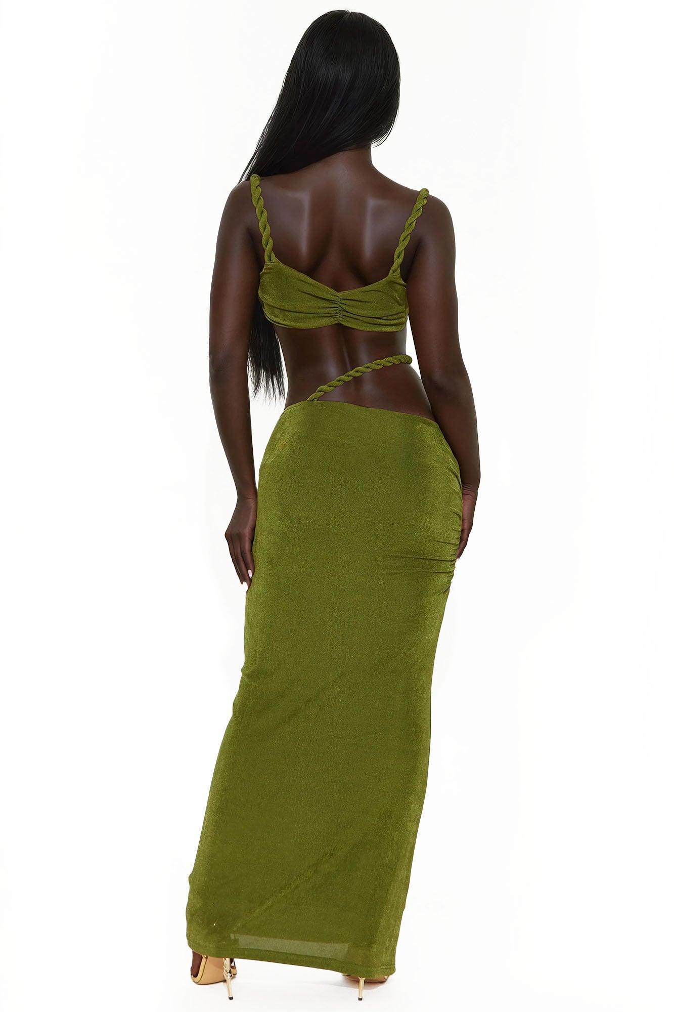 Aitana Maxi Skirt Set - Green Product Image
