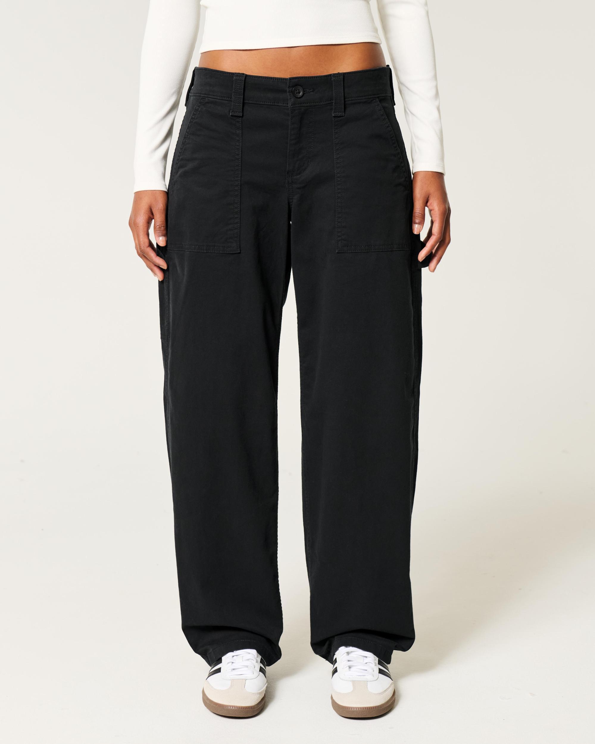 Low-Rise Tapered Baggy Carpenter Pants Product Image
