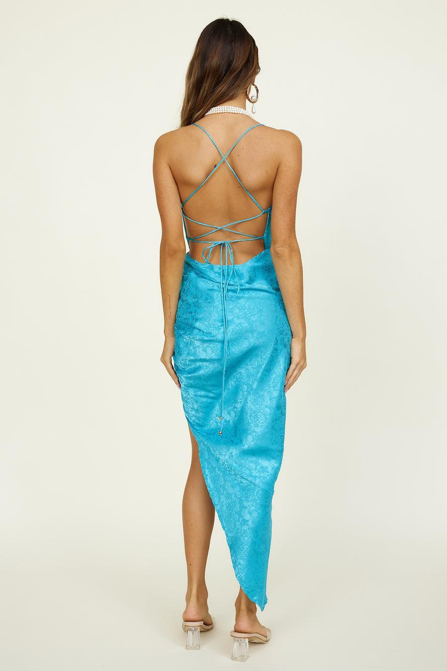 Joyride Midi Dress Blue Product Image