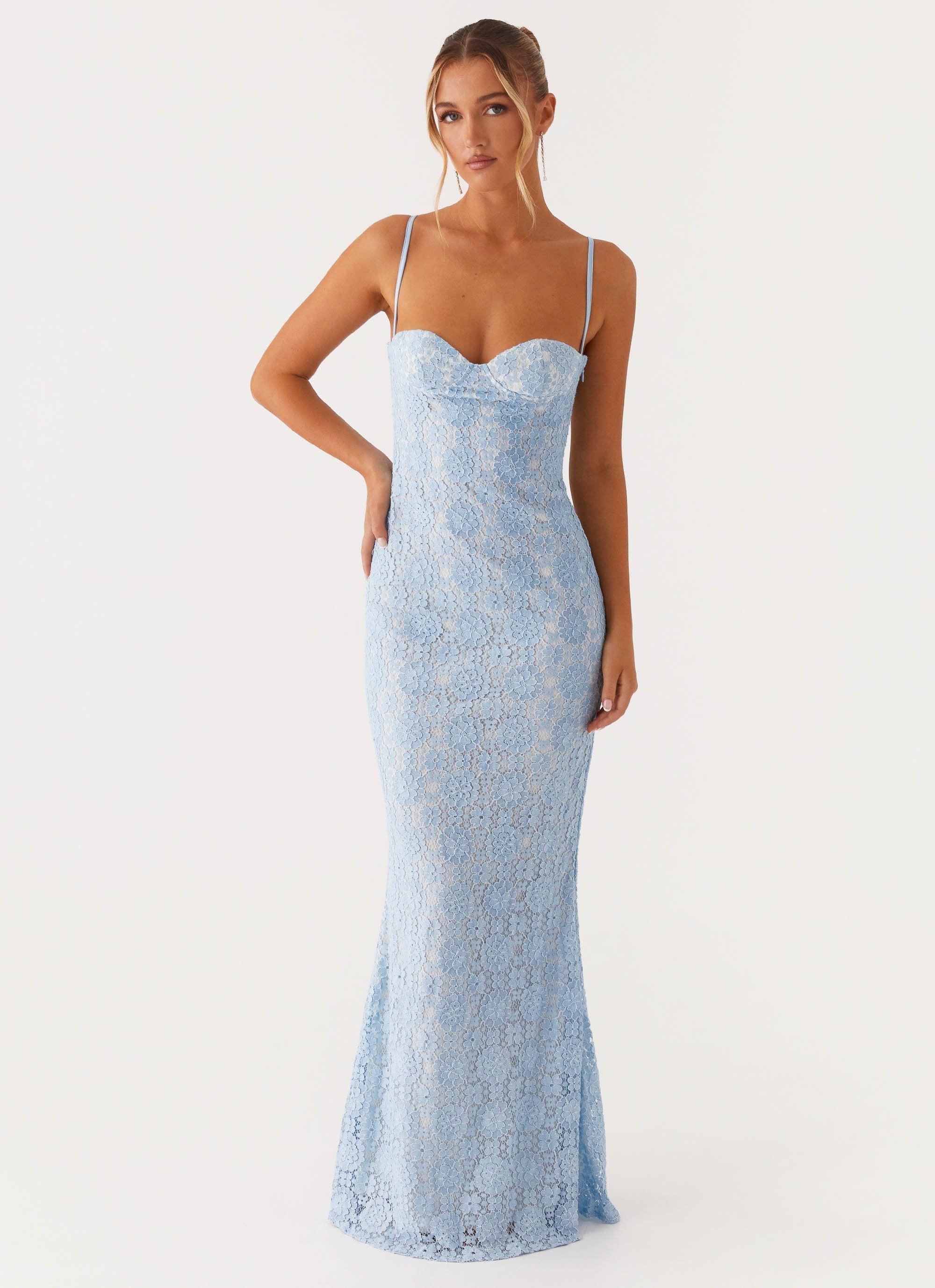 Sonia Maxi Dress - Blue Product Image