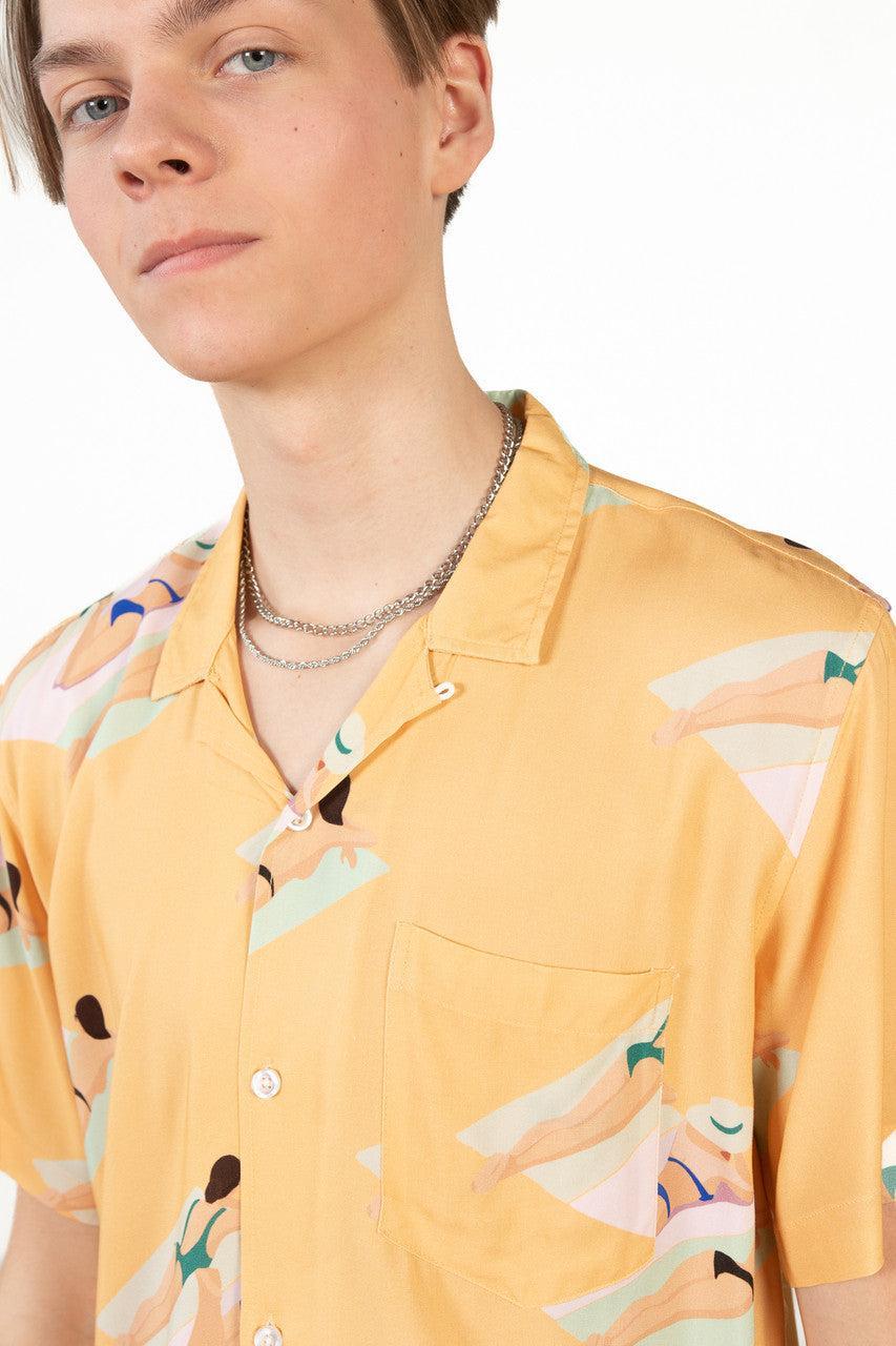 Yellow Beach Babes Hawaiian Shirt Product Image