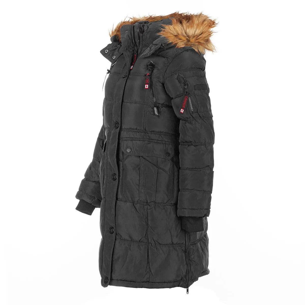 Canada Weather Gear Women's Long Puffer with Sherpa Lined Hood Product Image