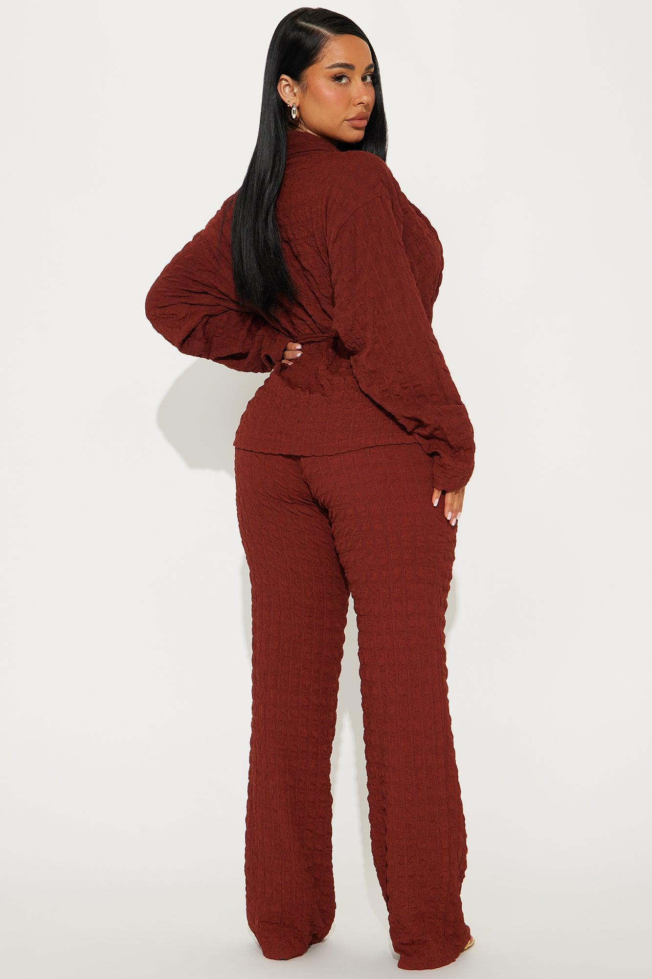 Sunday Brunch Pant Set - Rust Product Image