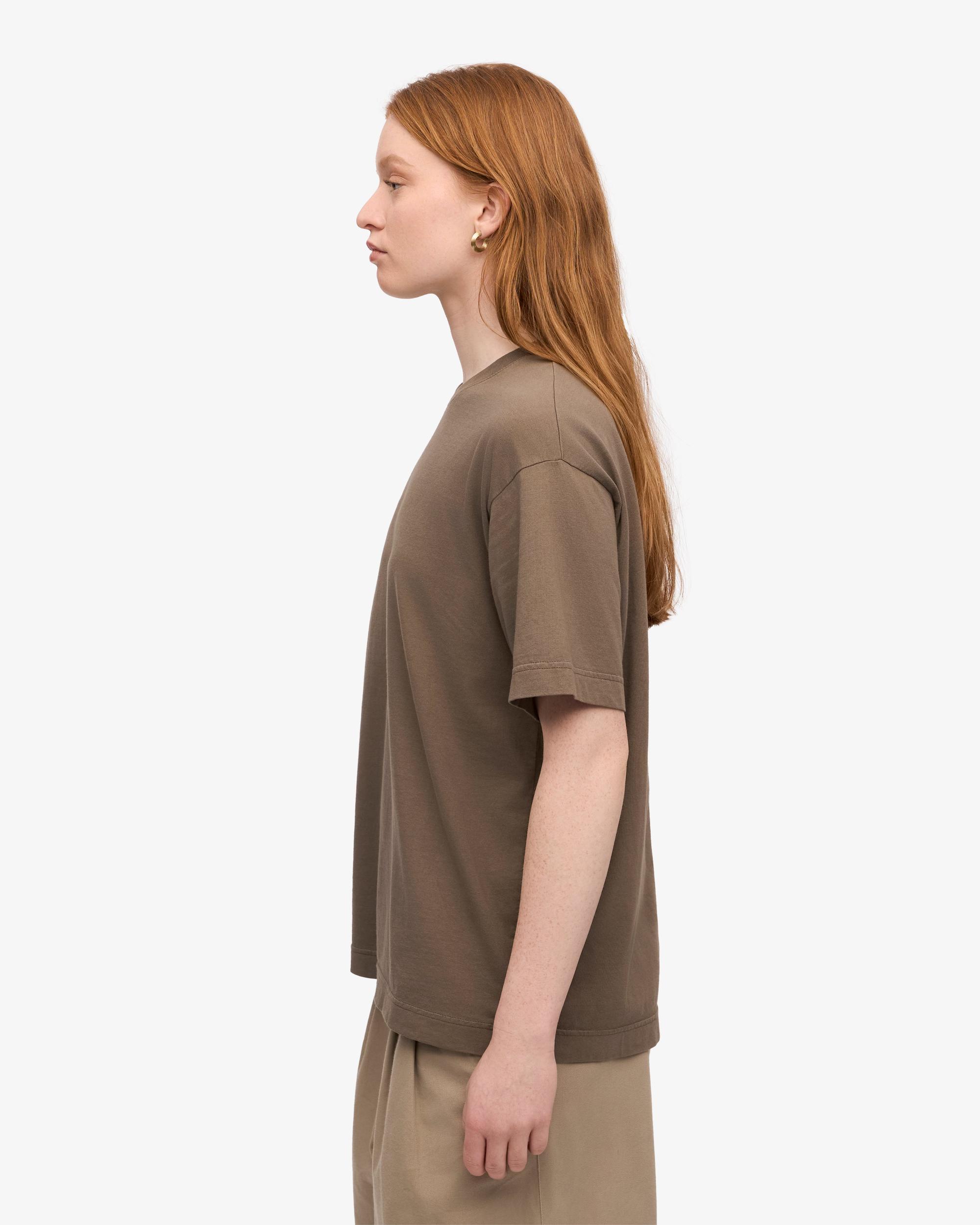 Oversized Organic T-Shirt - Cedar Brown Product Image