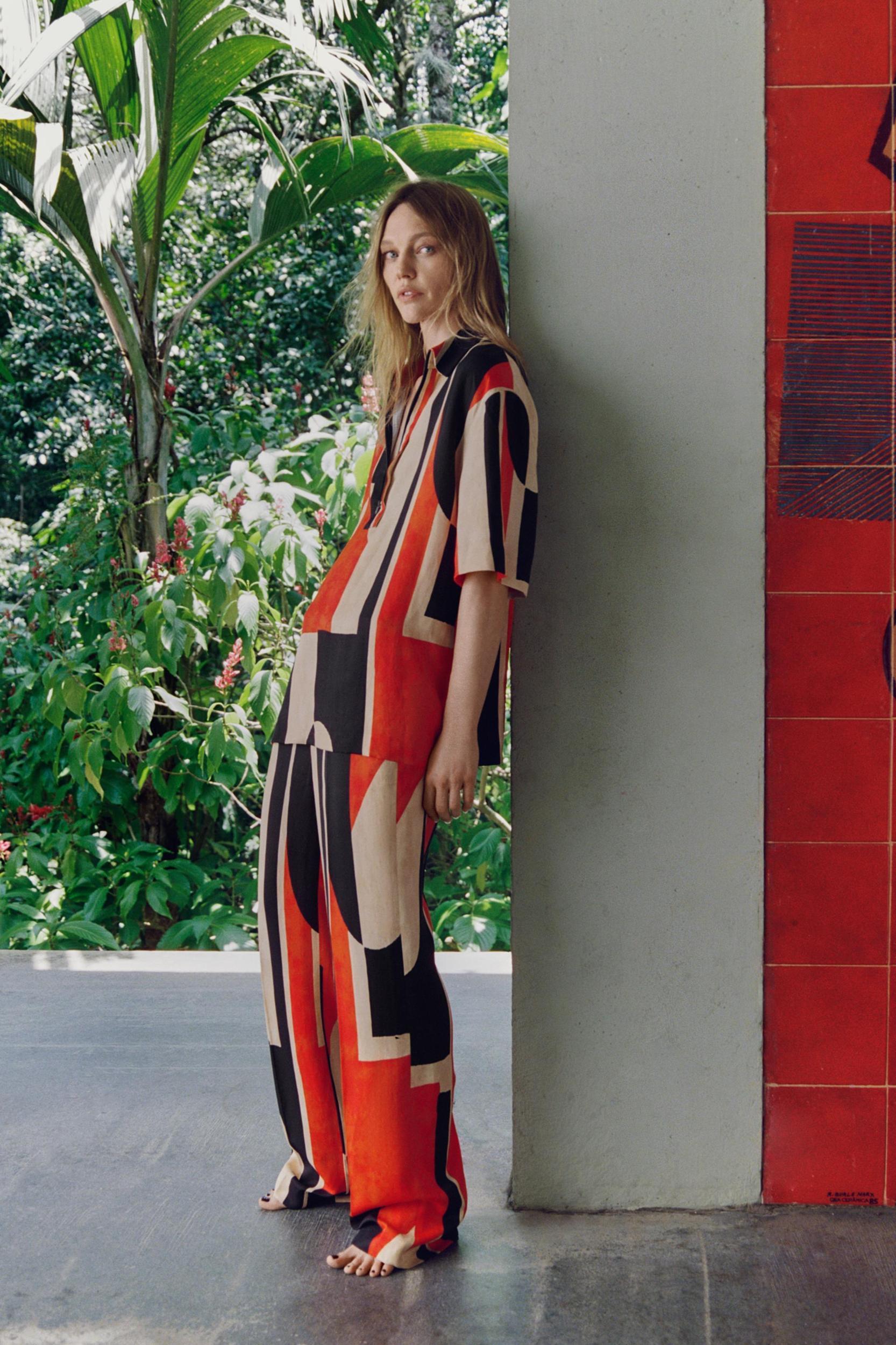 ZW COLLECTION PRINTED PANTS Product Image