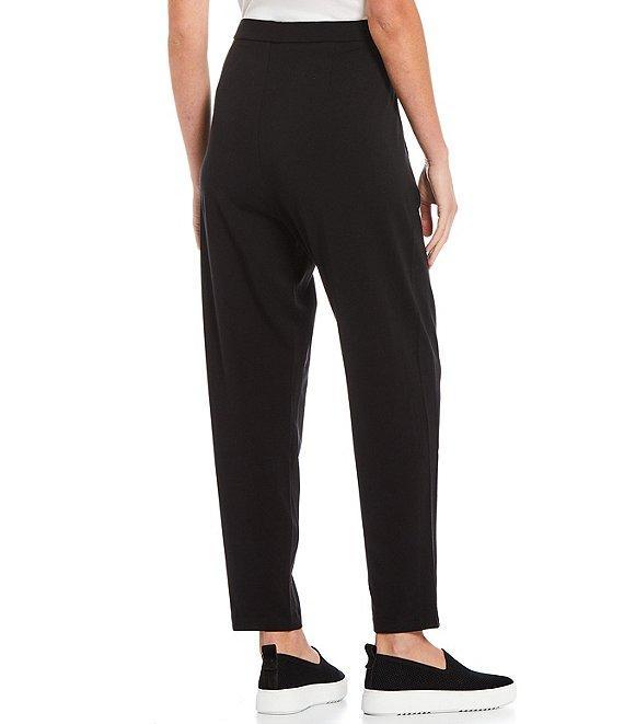 Eileen Fisher Tencel Jersey Tapered Leg Slouch Ankle Pants Product Image