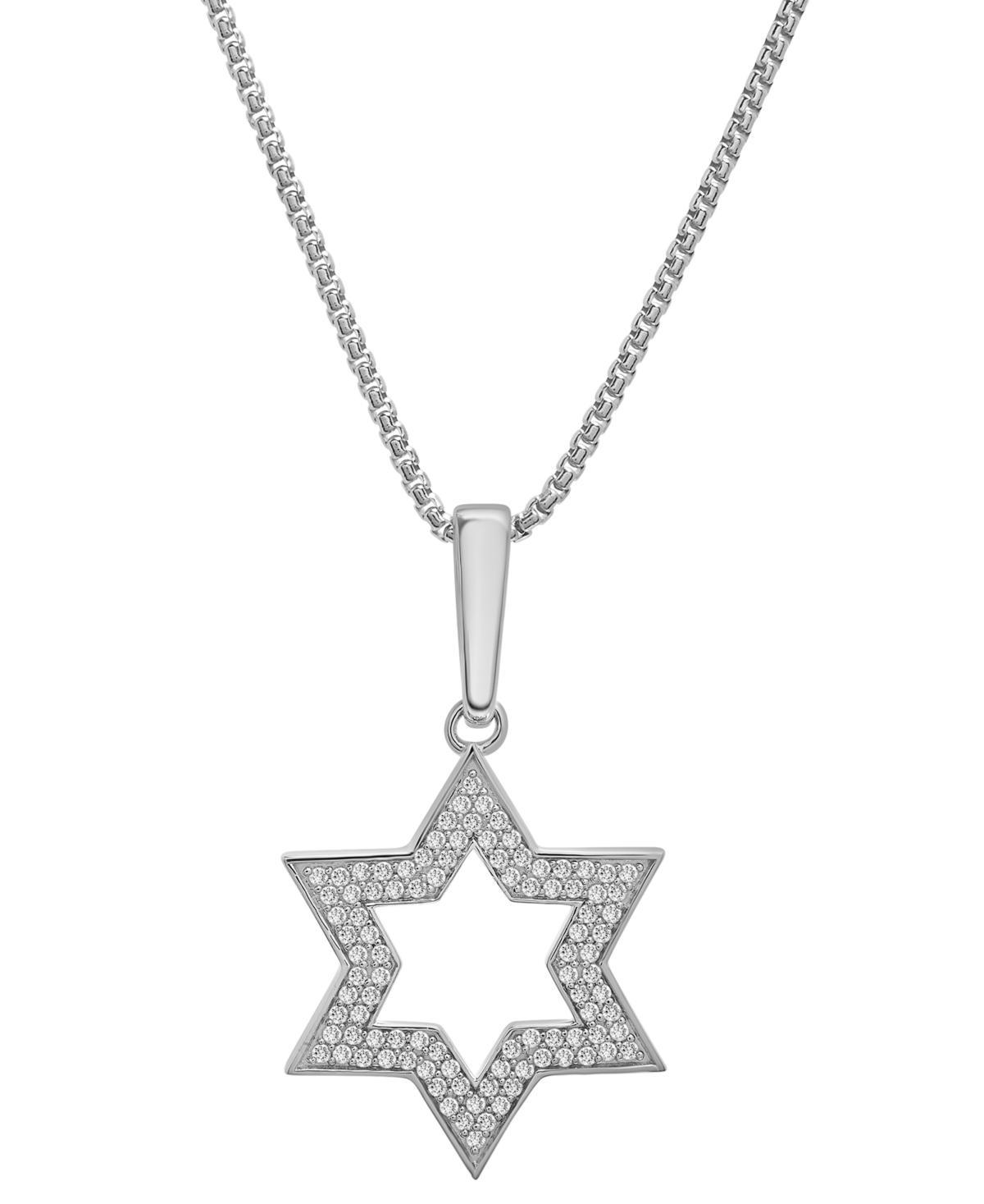 Mens Diamond Star of David 22 Pendant Necklace (1/2 ct. t.w.) Product Image