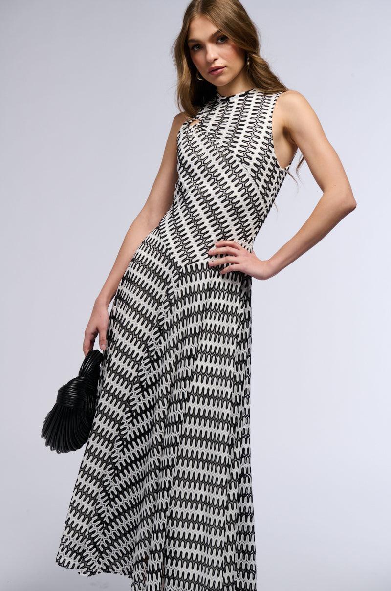 SWEET AND SOPHISTICATED CROCHET MAXI DRESS Product Image