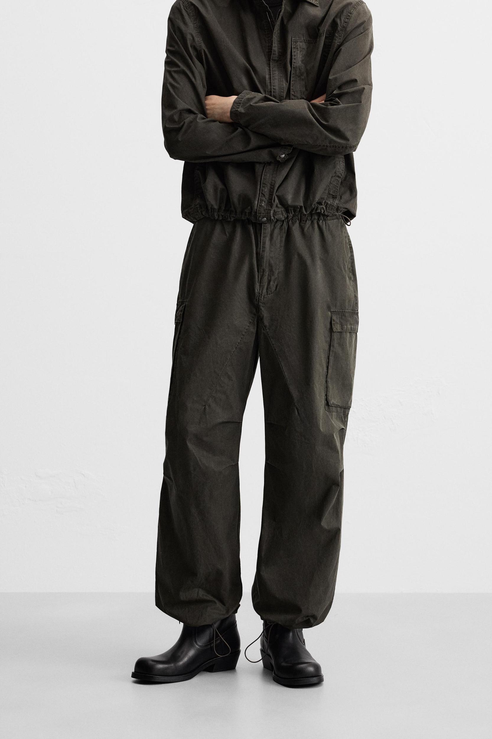 WASHED TECHNICAL CARGO PANTS Product Image