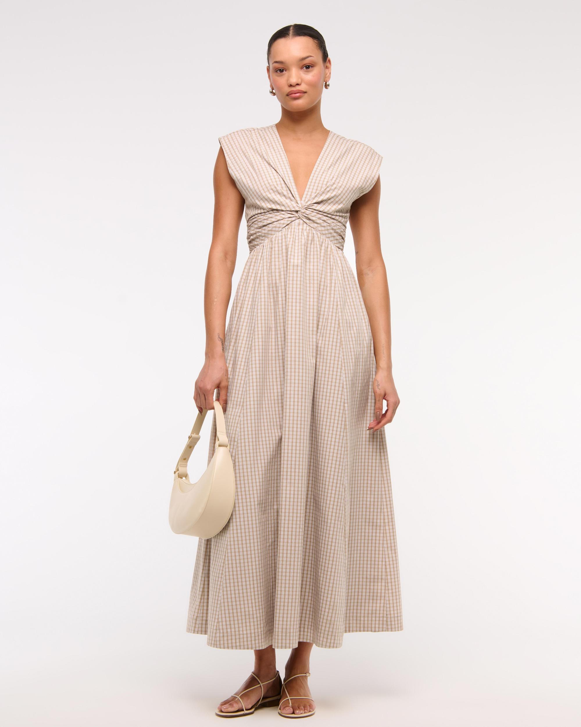 Twist-Front Maxi Dress Product Image