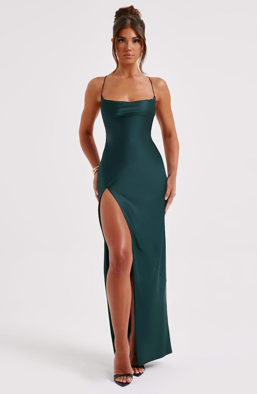 Misha Maxi Dress - Emerald Product Image