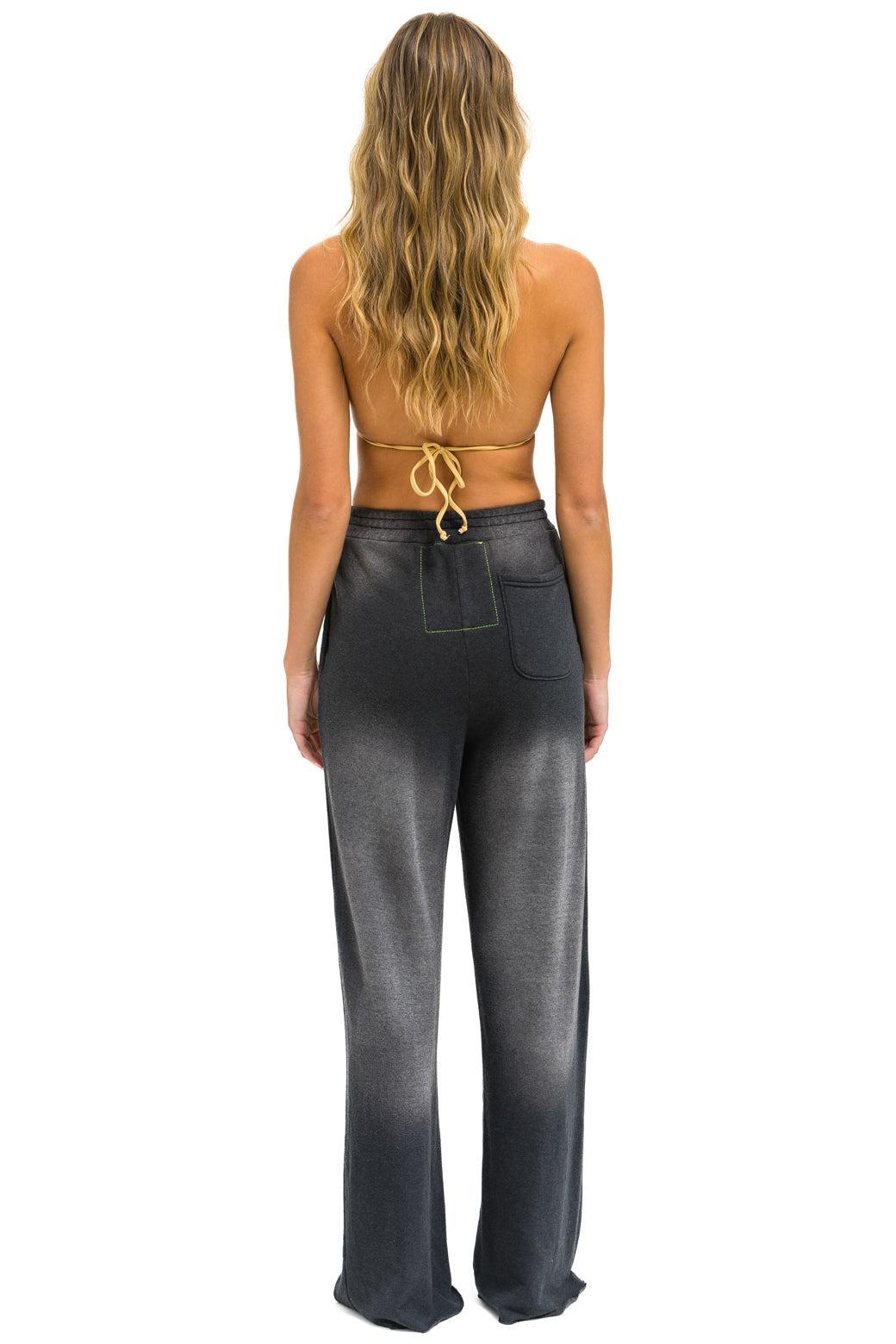 AN 3D WIDE LEG POCKET SWEATPANTS - FADED SMOKE Female Product Image