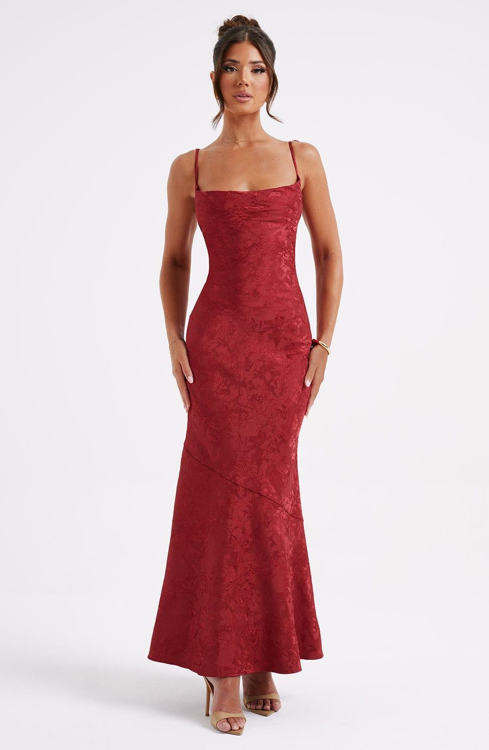 Whitney Maxi Dress - Red Product Image