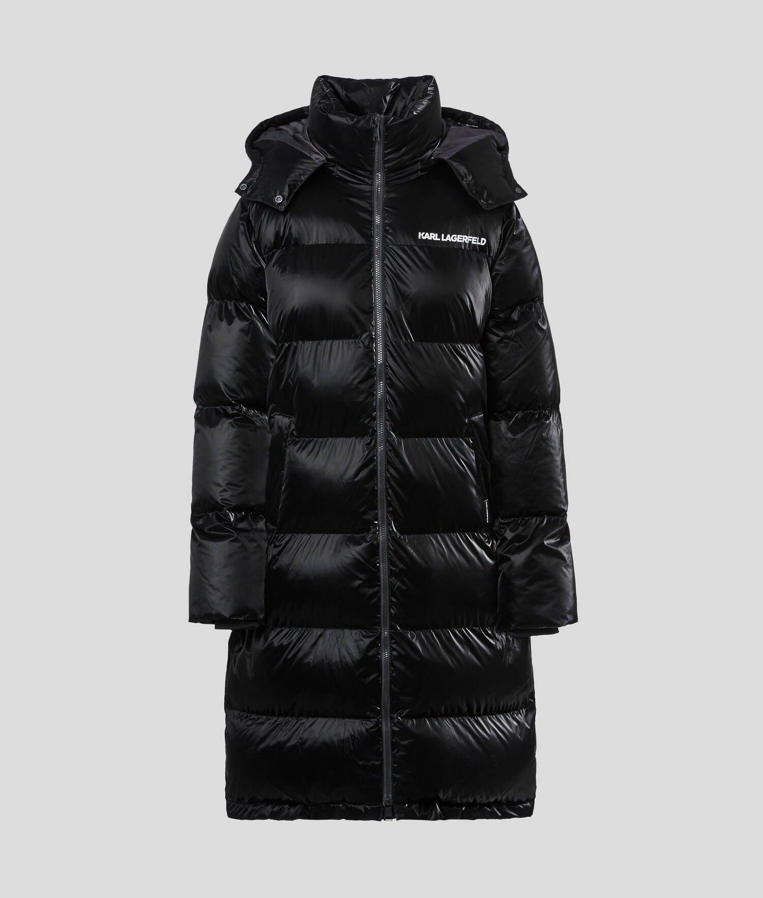 LONGLINE HOODED PUFFER COAT Product Image