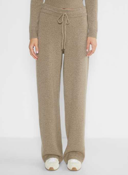 cashmere hi-rise wide pant Product Image