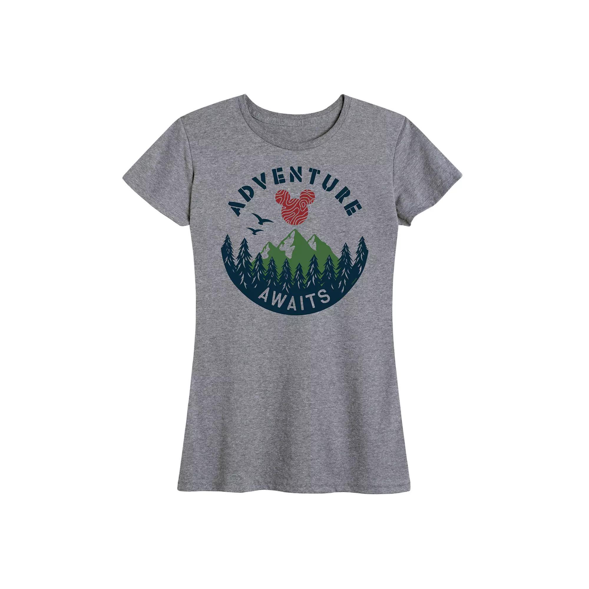 Disney's Mickey Mouse Women's Adventure Awaits Graphic Tee,  Product Image