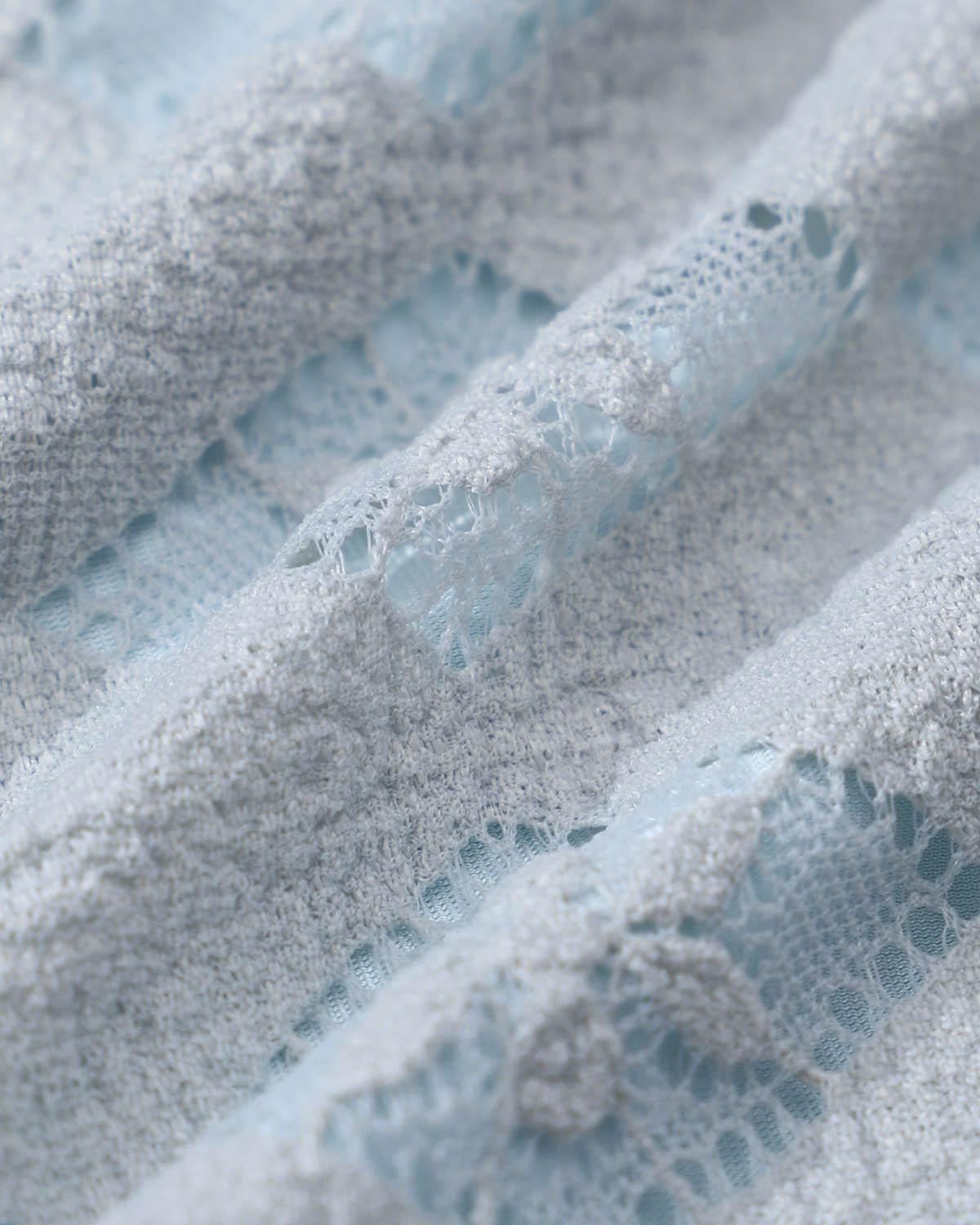 Green Textured Wave Edge Bikini Set Product Image