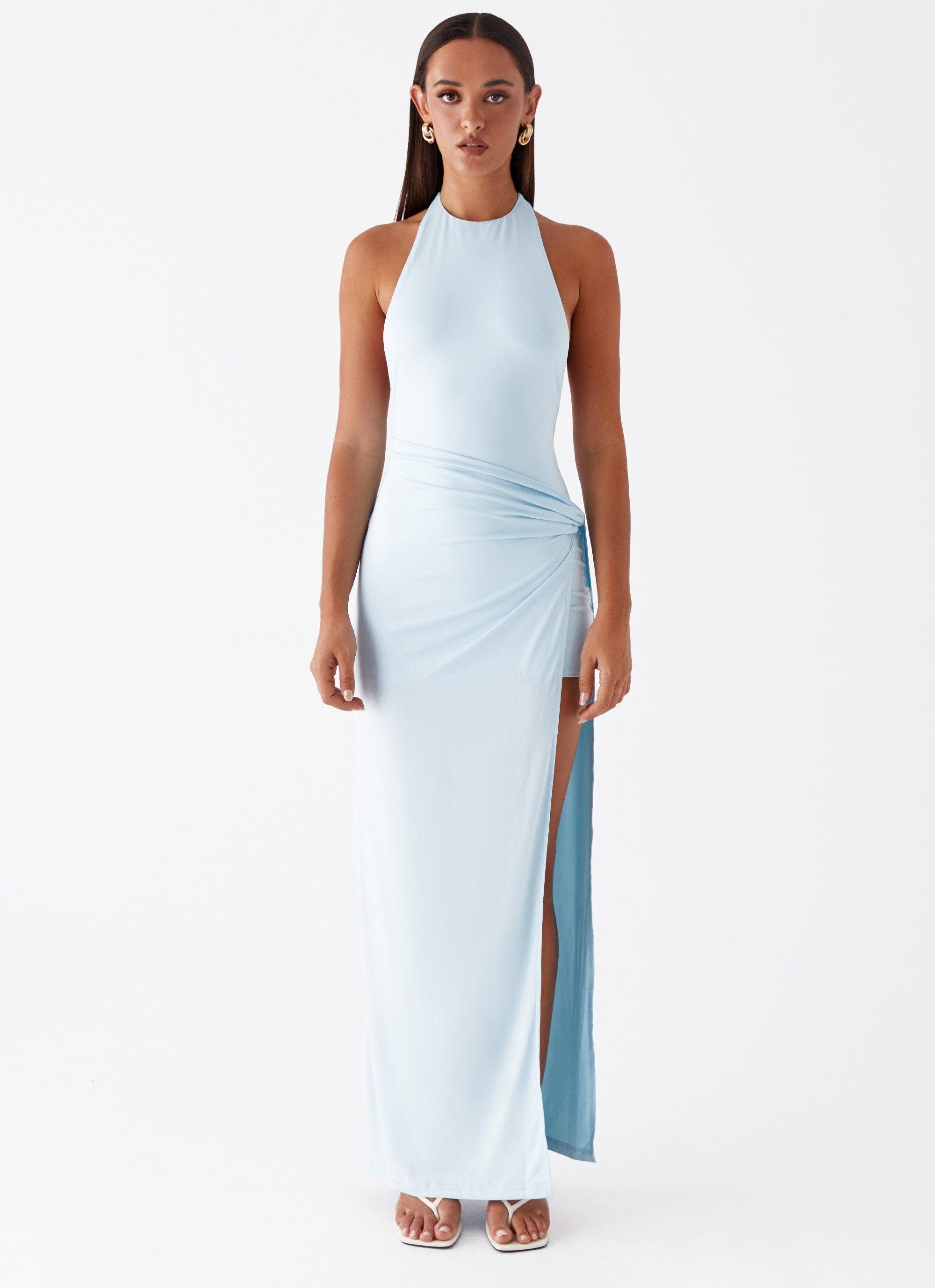 Oceana Maxi Dress - Blue Girls Product Image