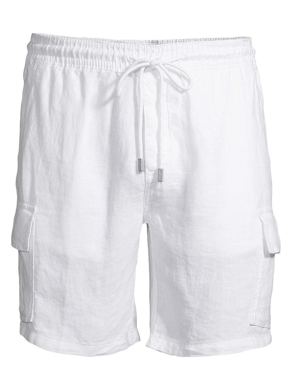 Vilebrequin Men's Linen Bermuda Cargo Pockets Shorts Product Image