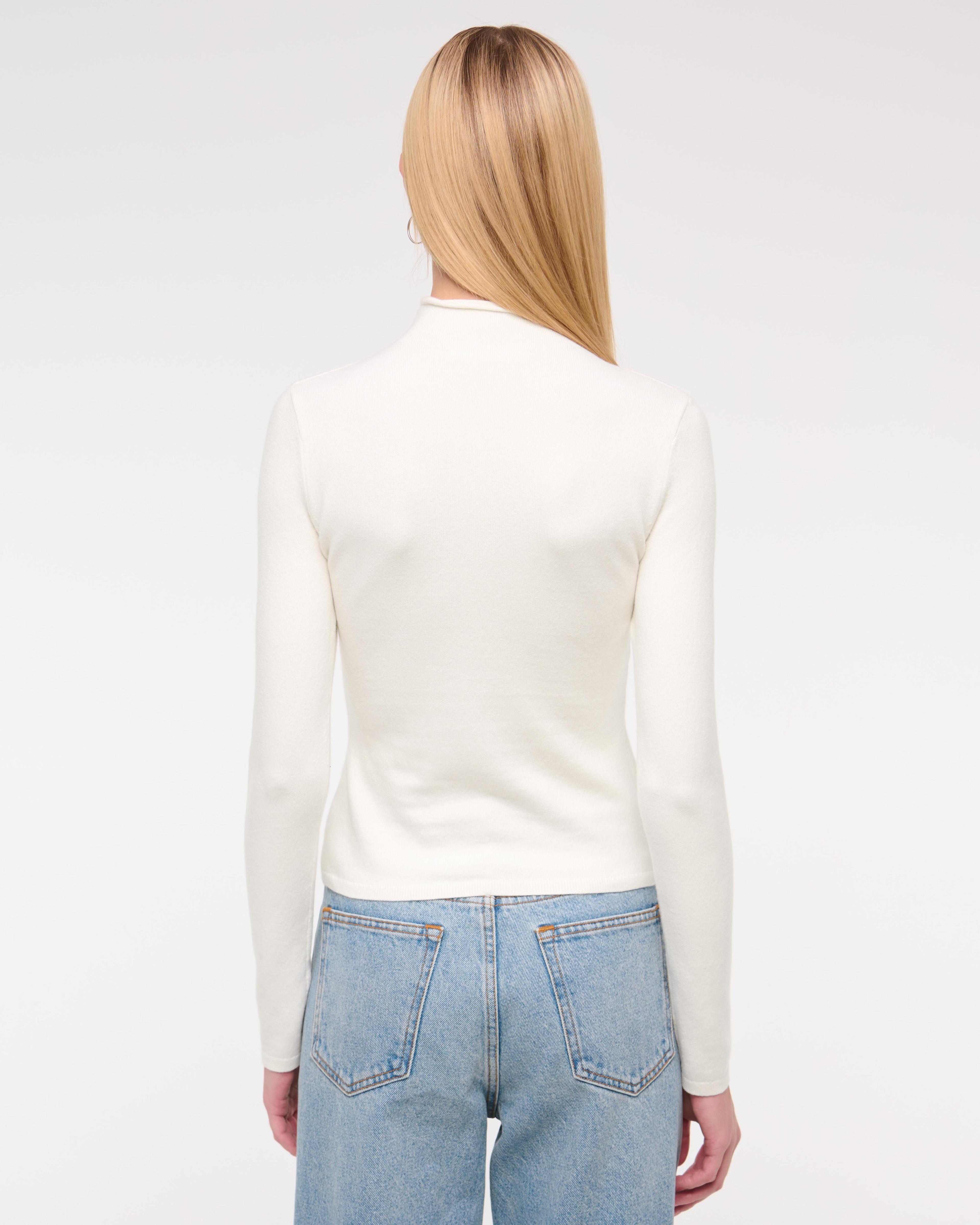 Keyhole Mini Mockneck Sweater Product Image