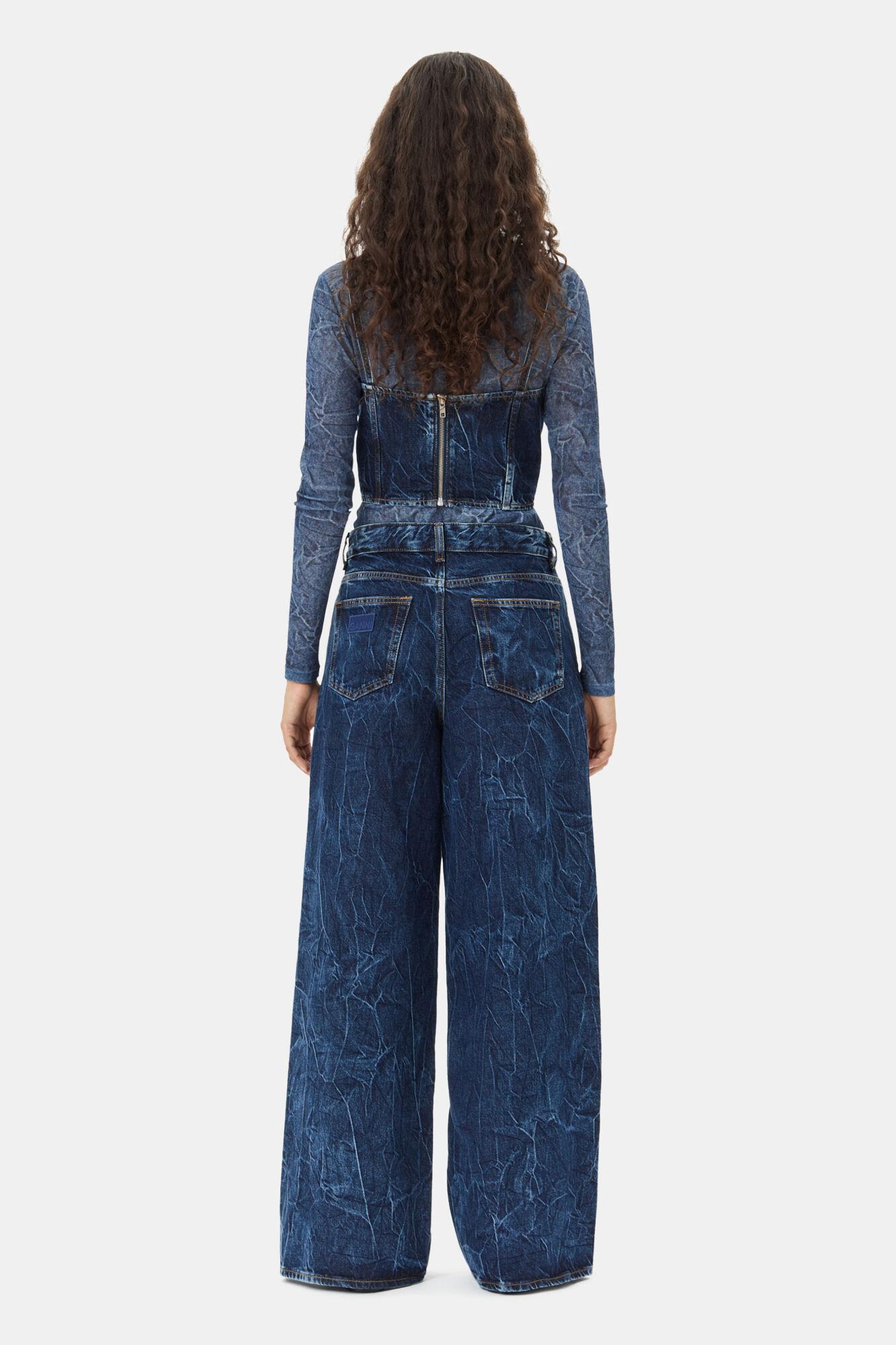 Dark Blue Strap Top Product Image